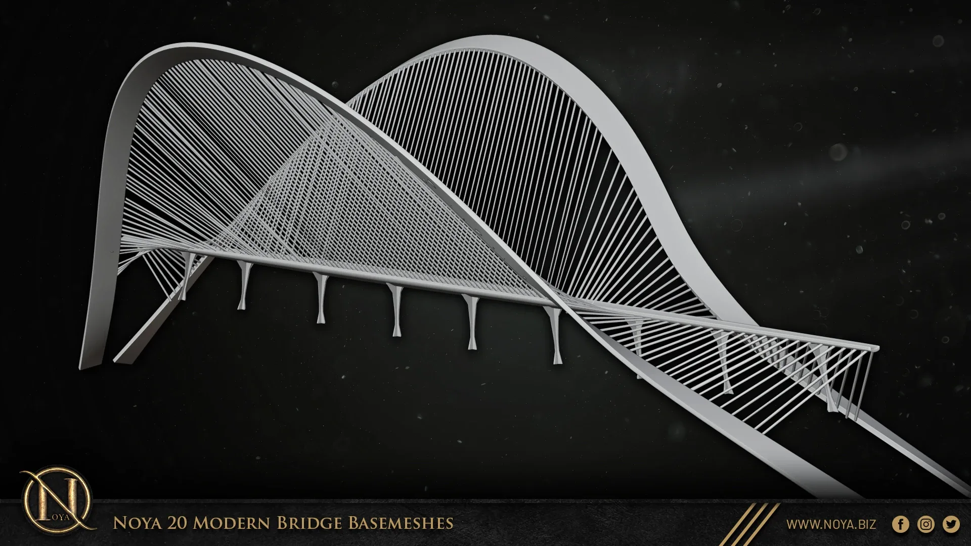 Noya 20 Modern Bridge Basemeshes