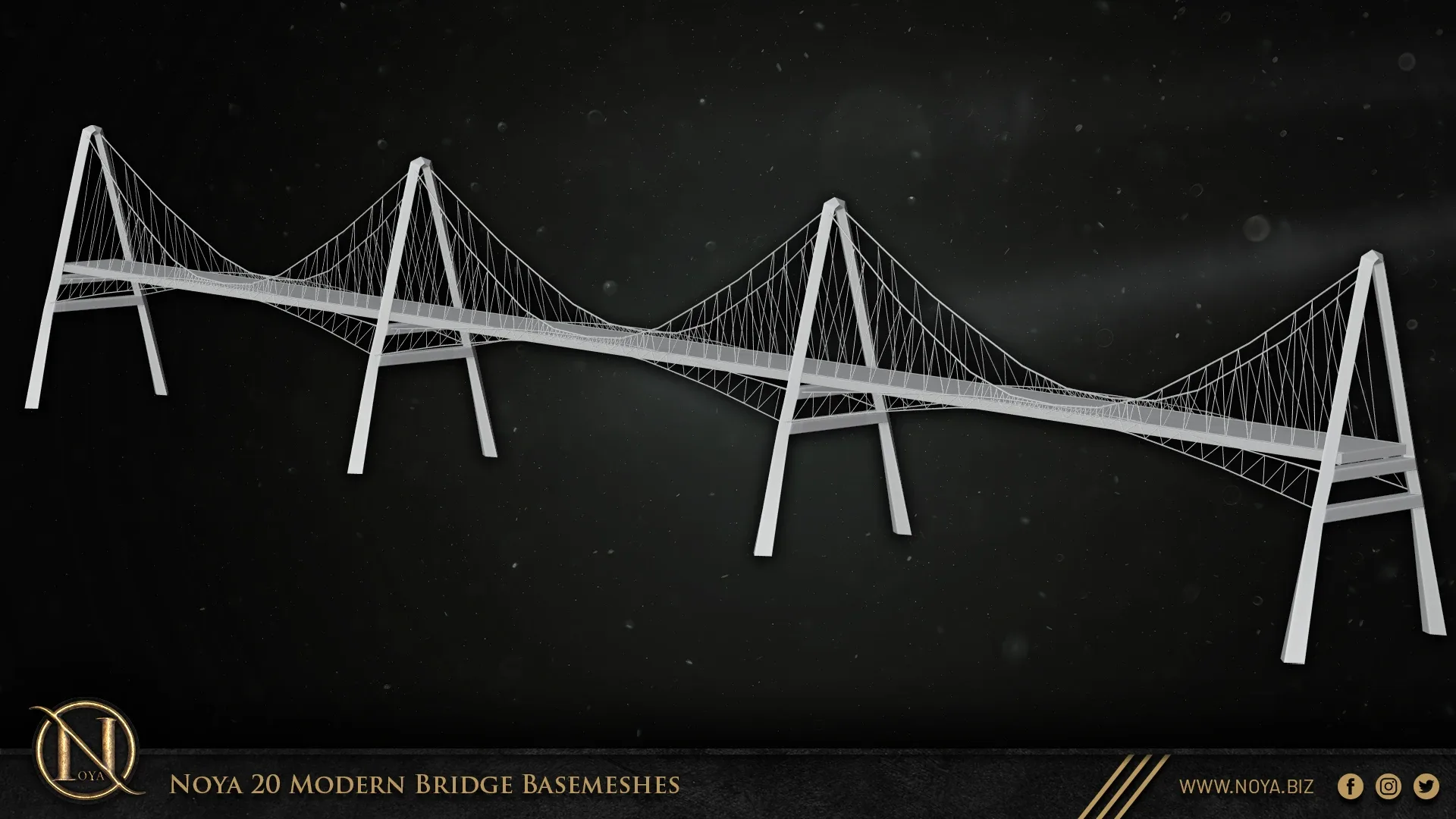 Noya 20 Modern Bridge Basemeshes