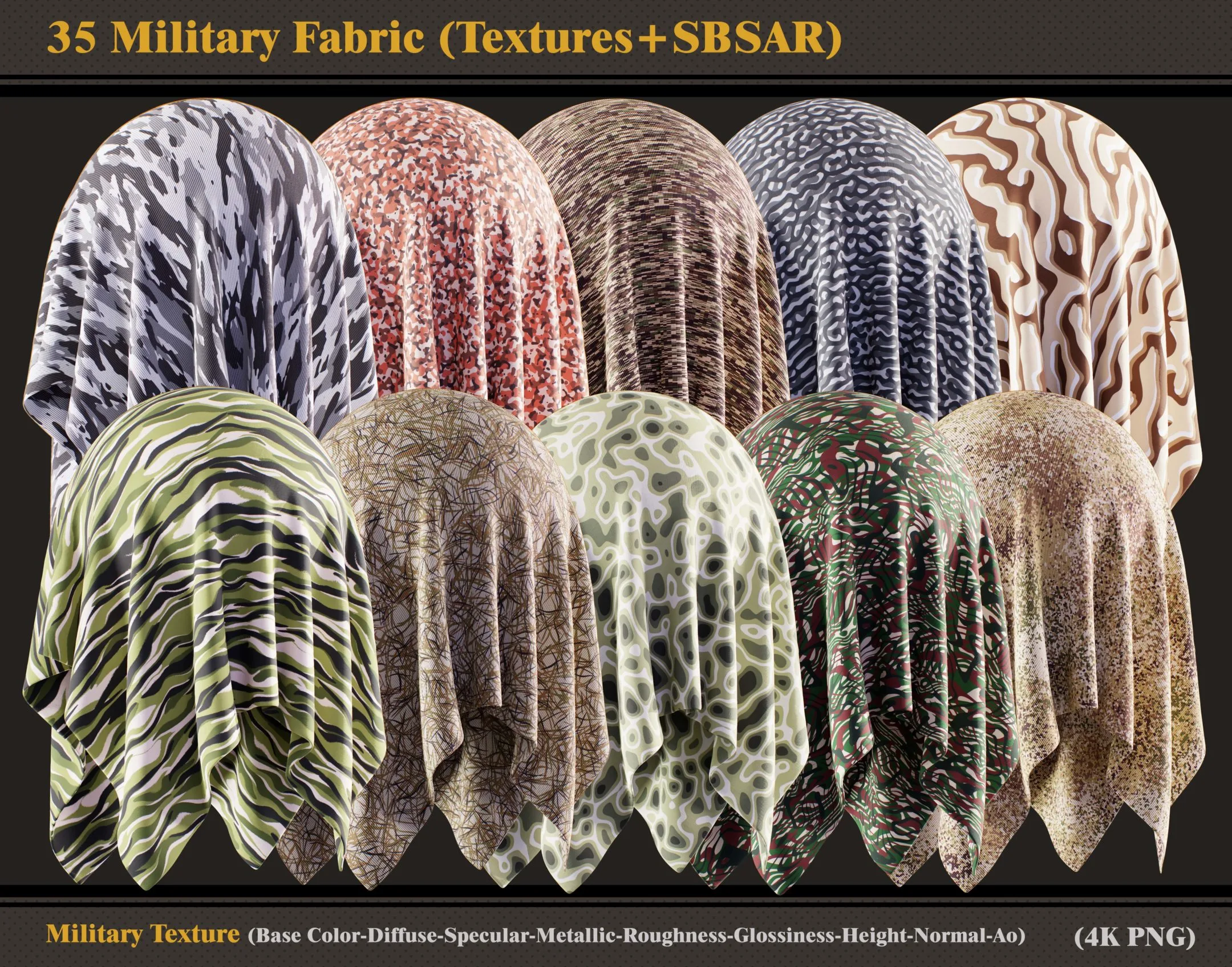 35 Military Fabric (Texture + SBSAR)