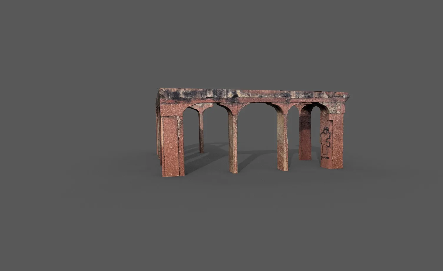 Stone Pillar Low Poly