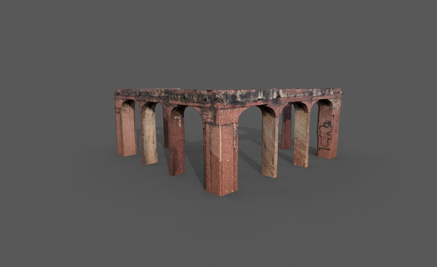 Stone Pillar Low Poly