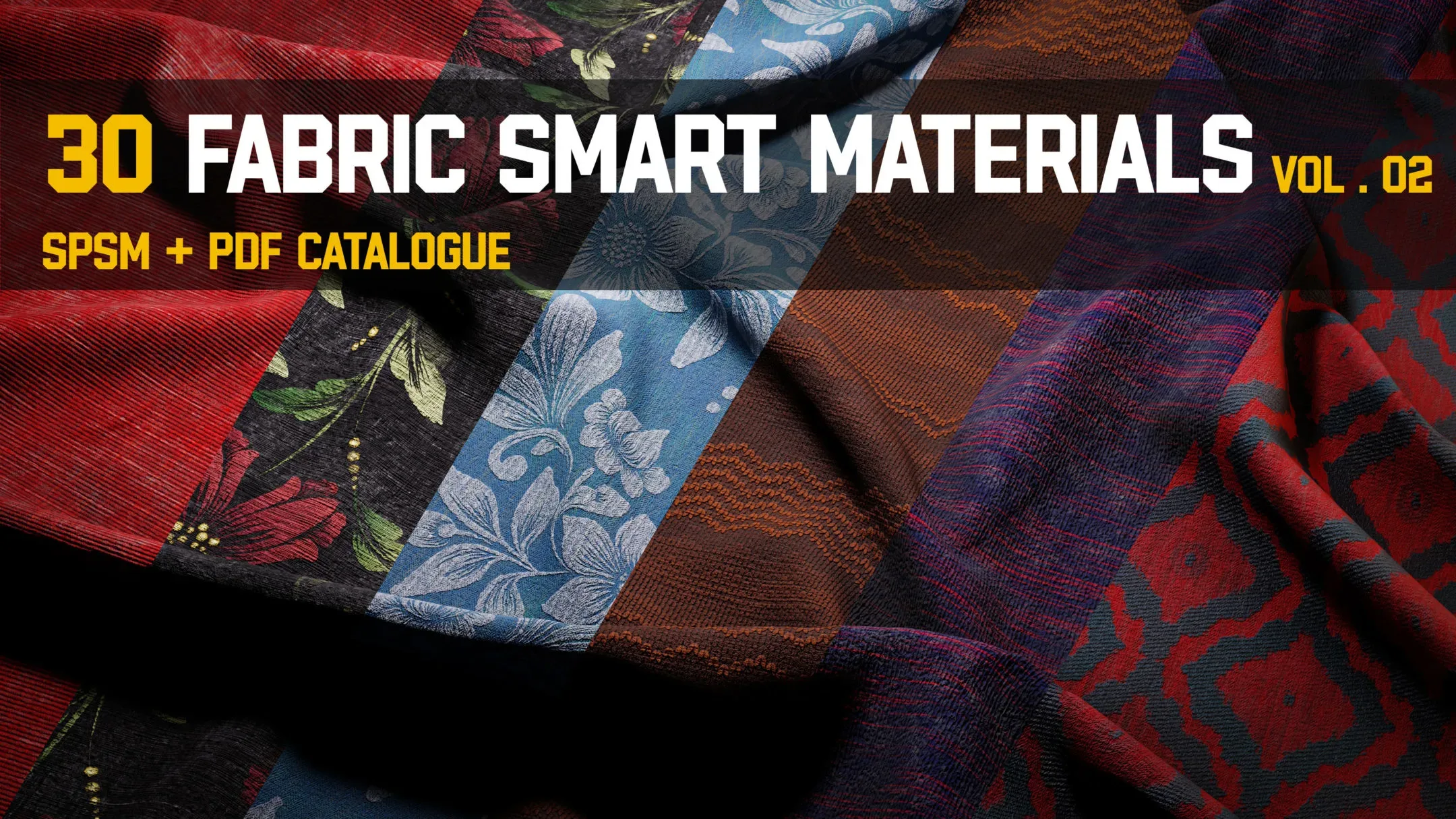 ” 30 High Detailed Fabric Smart Materials ” (vol.2)