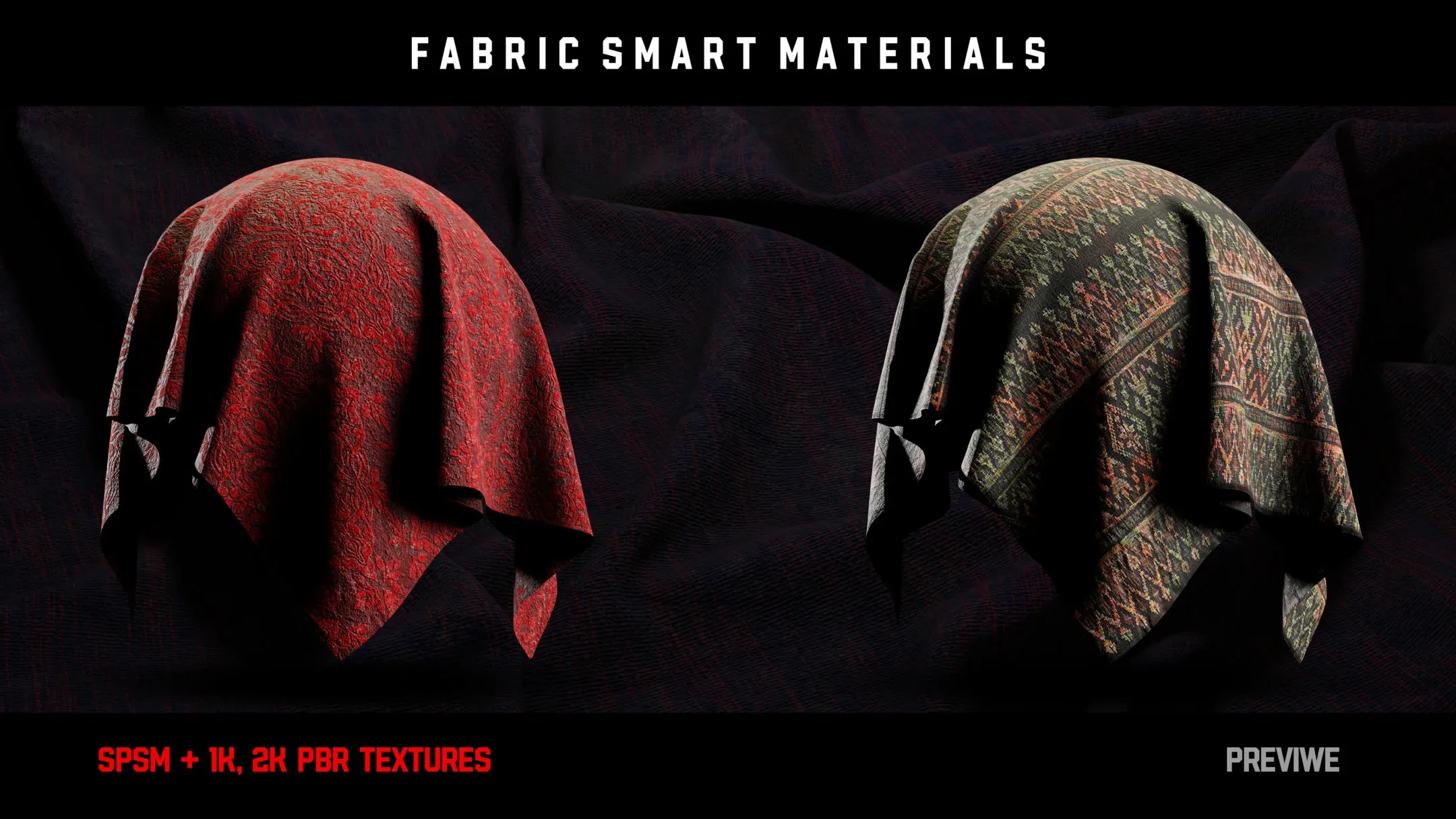 ” 30 High Detailed Fabric Smart Materials ” (vol.3)