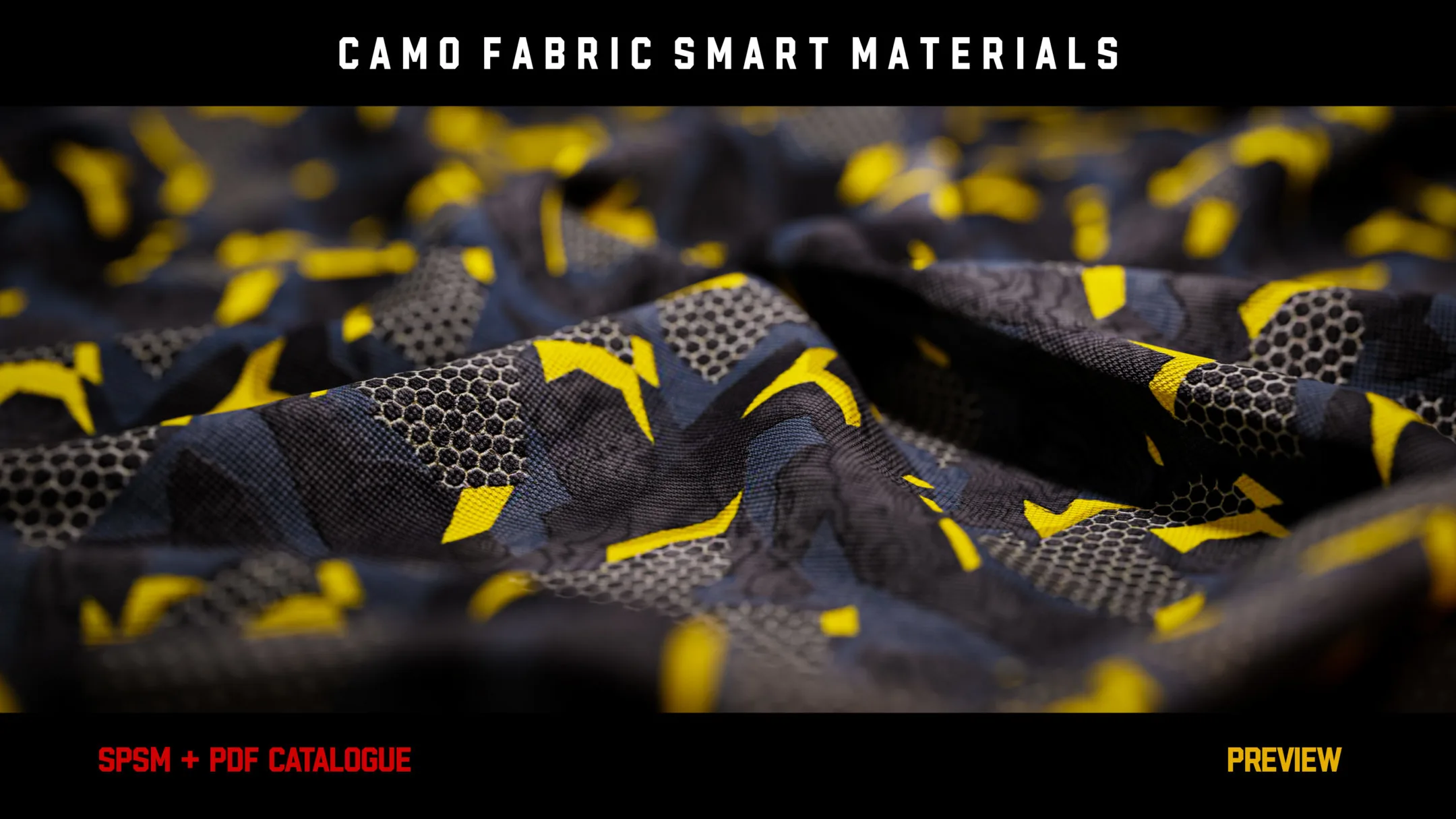 ” 15 High Detailed Camo Fabric Smart Materials ” (vol.2)