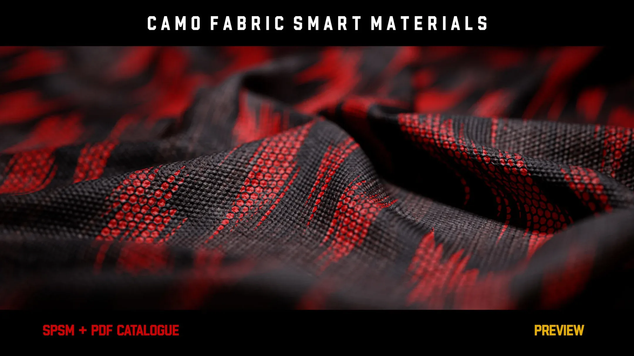 ” 15 High Detailed Camo Fabric Smart Materials ” (vol.2)
