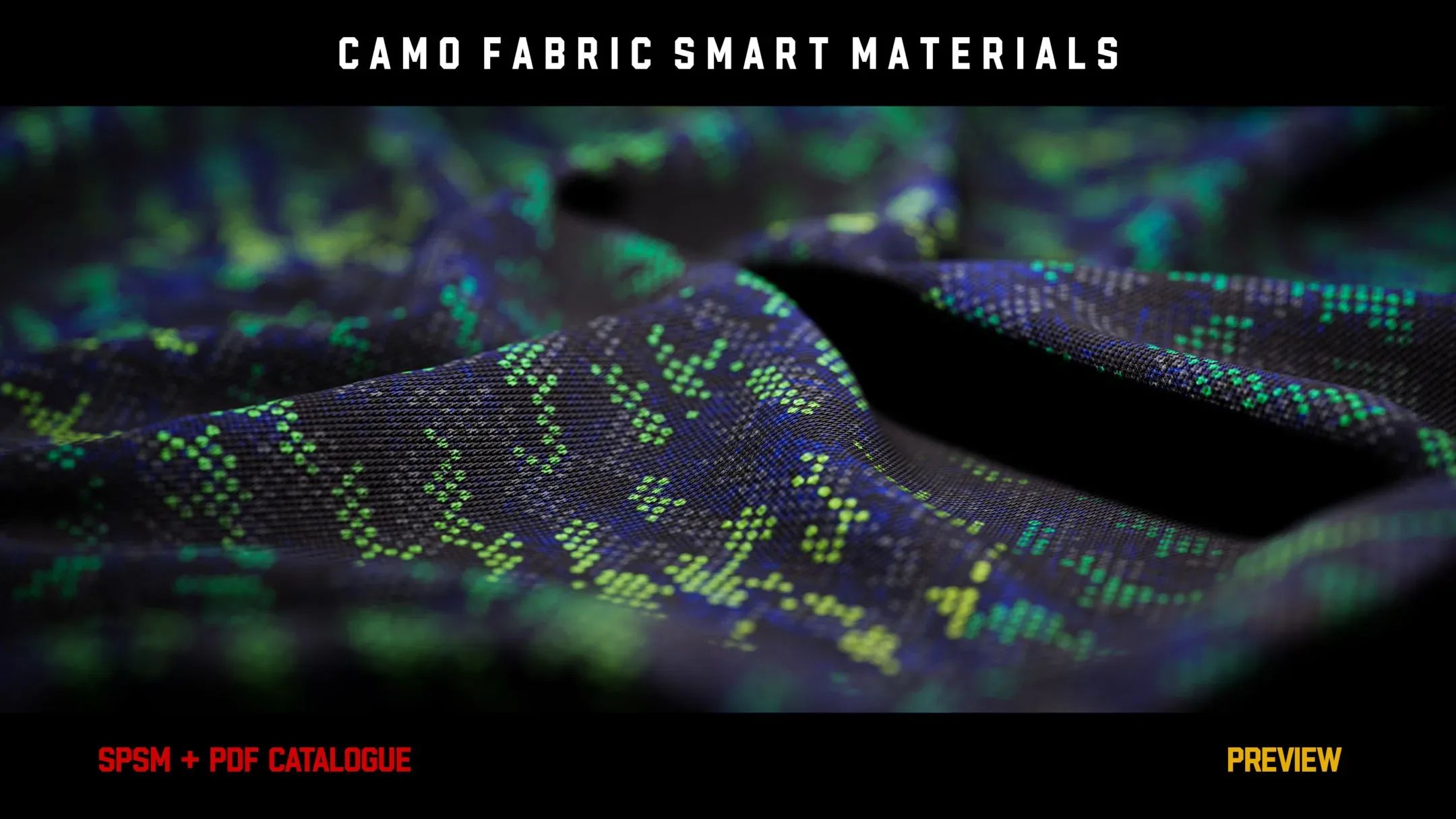 ” 15 High Detailed Camo Fabric Smart Materials ” (vol.2)