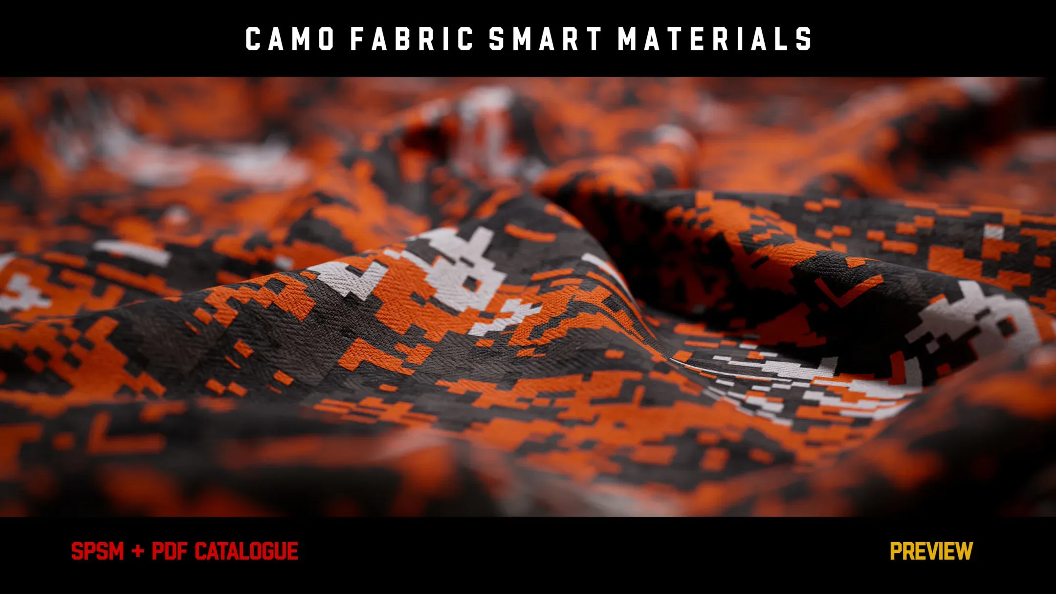 ” 15 High Detailed Camo Fabric Smart Materials ” (vol.2)