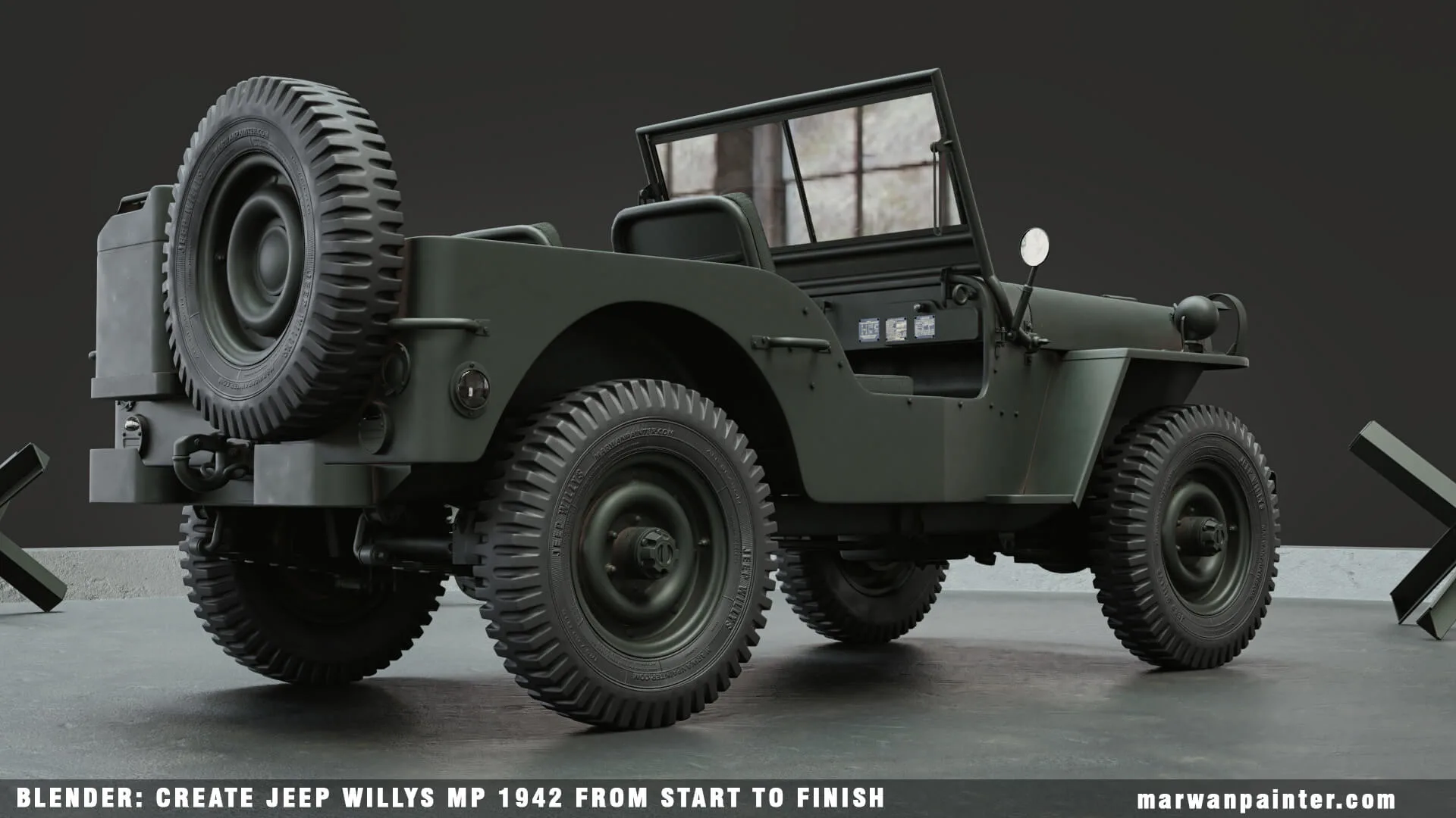 Blender: Create Jeep Willys MB 1942 From Start To Finish