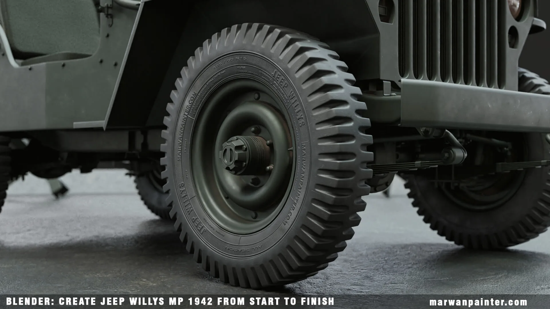 Blender: Create Jeep Willys MB 1942 From Start To Finish