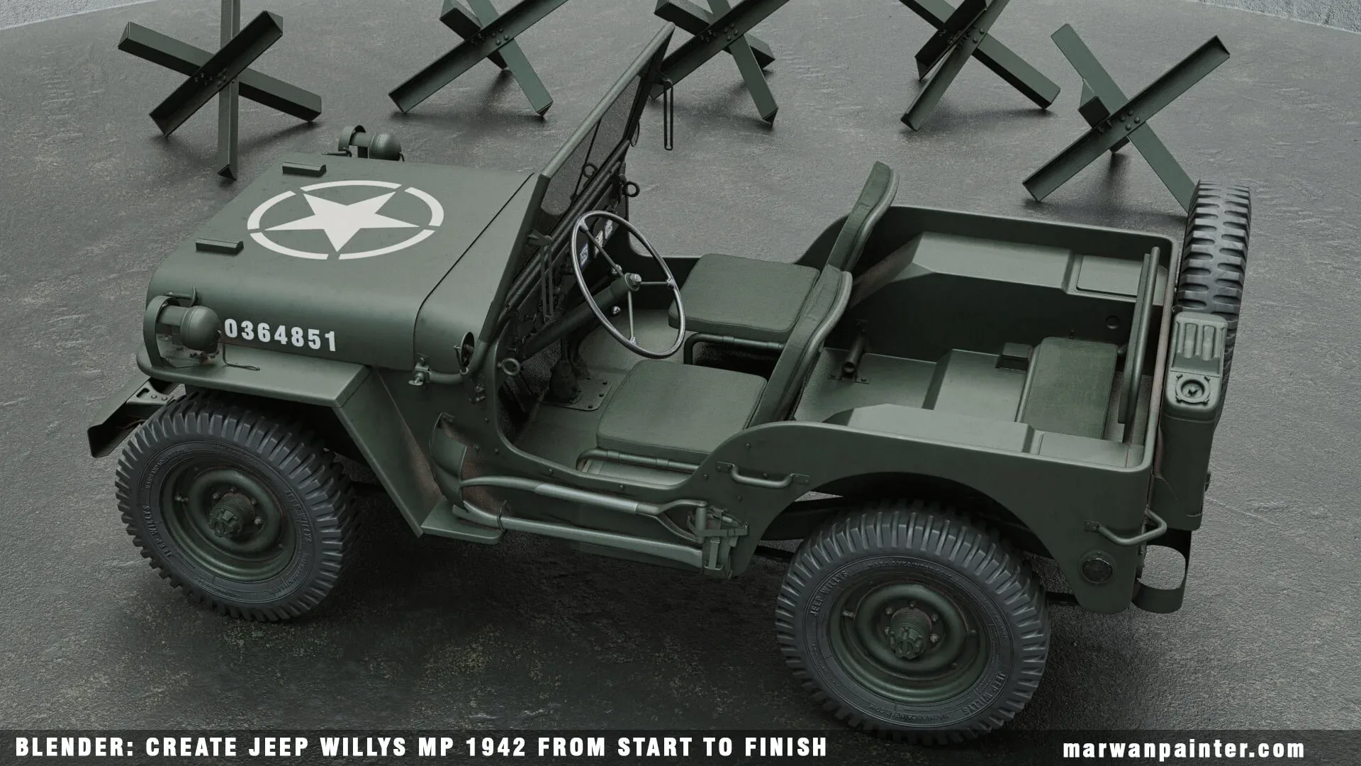 Blender: Create Jeep Willys MB 1942 From Start To Finish