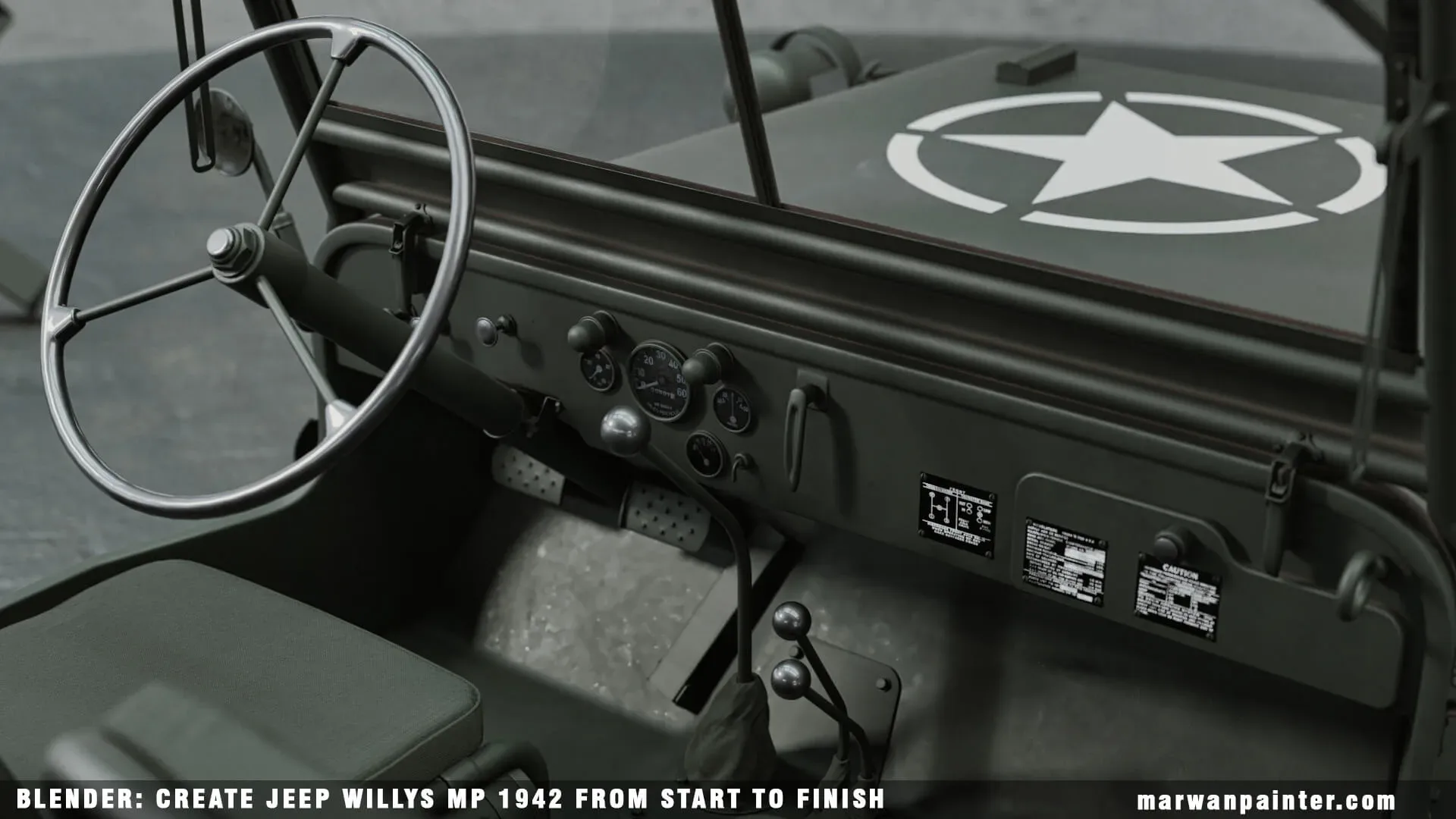 Blender: Create Jeep Willys MB 1942 From Start To Finish