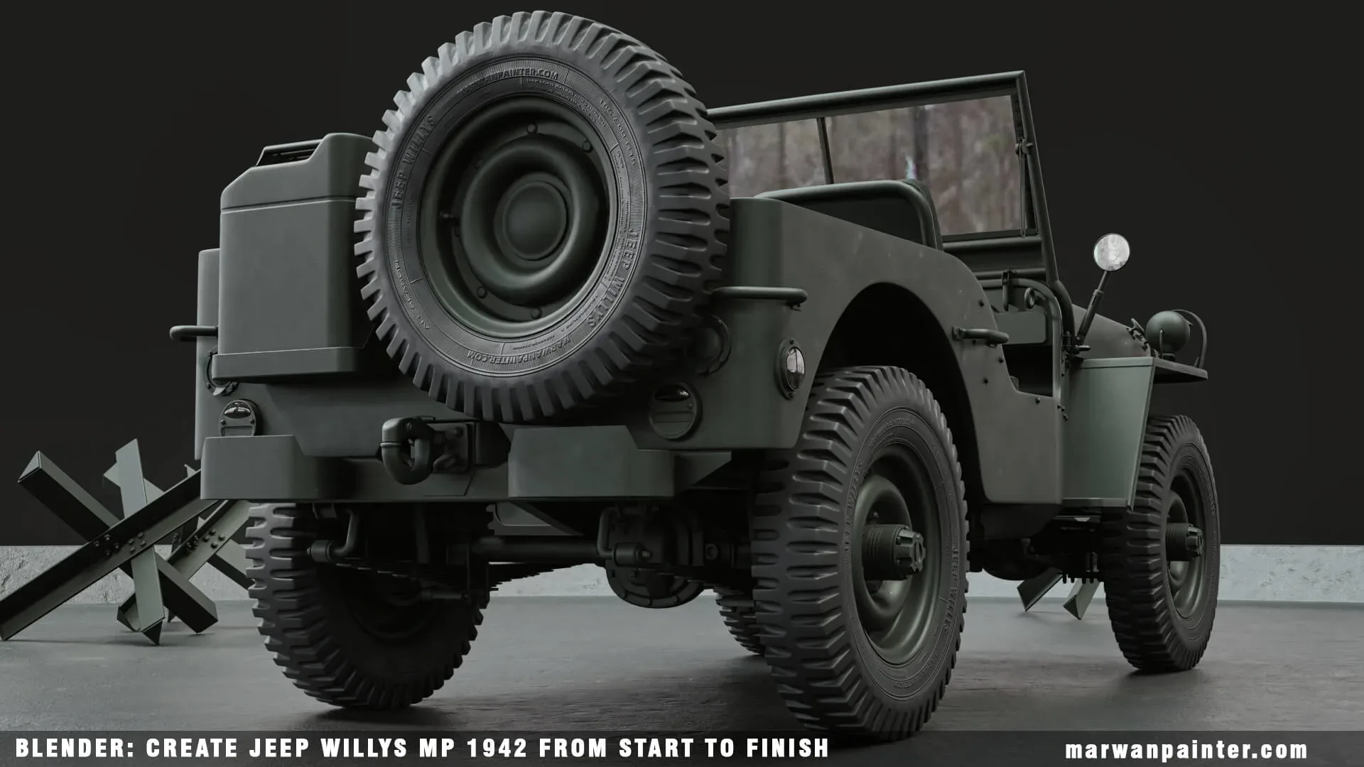 Blender: Create Jeep Willys MB 1942 From Start To Finish