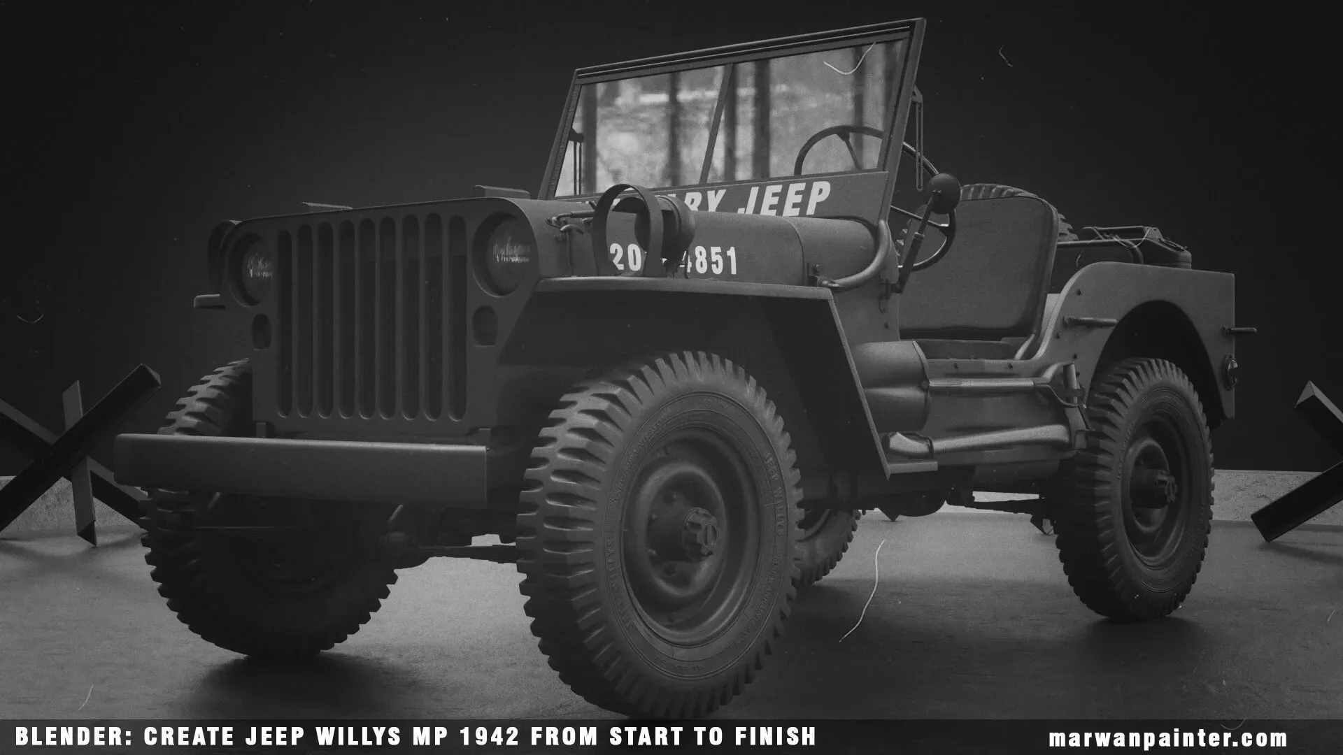 Blender: Create Jeep Willys MB 1942 From Start To Finish