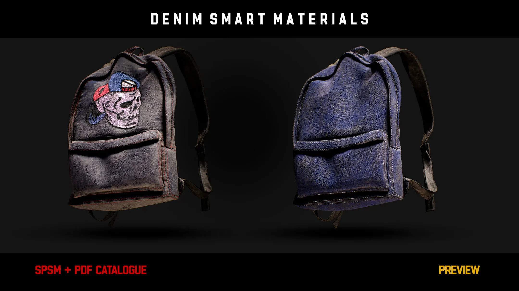 ” 15 High Detailed Denim Smart Materials ” (vol.2)