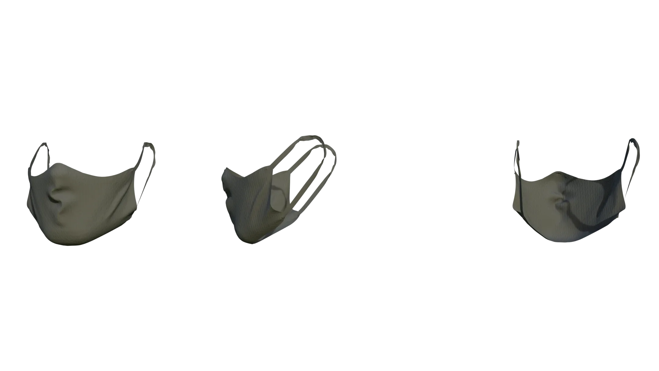 Face Mask Low Poly With UV Vol.1