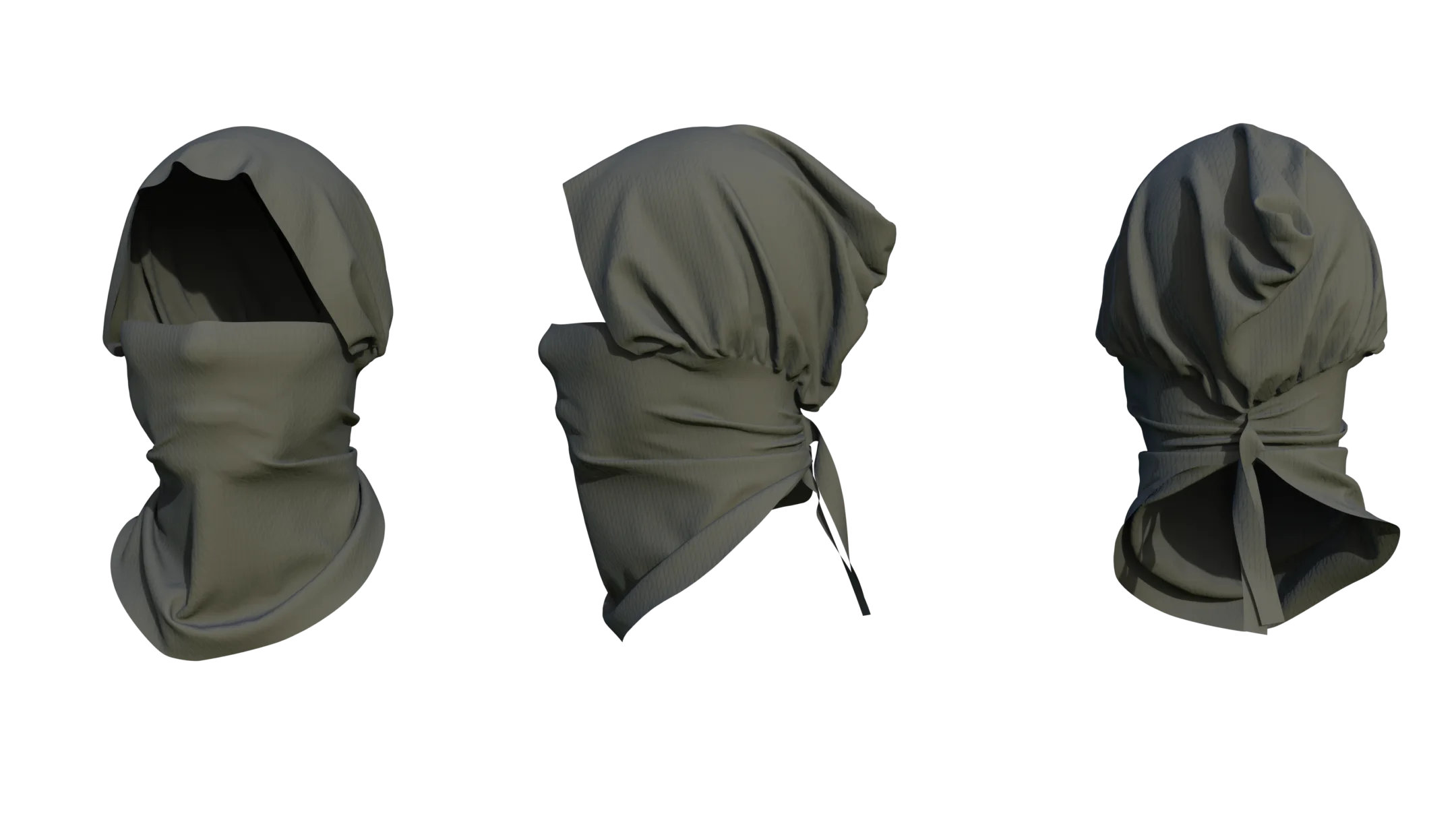 Face Mask Low Poly With UV Vol 2