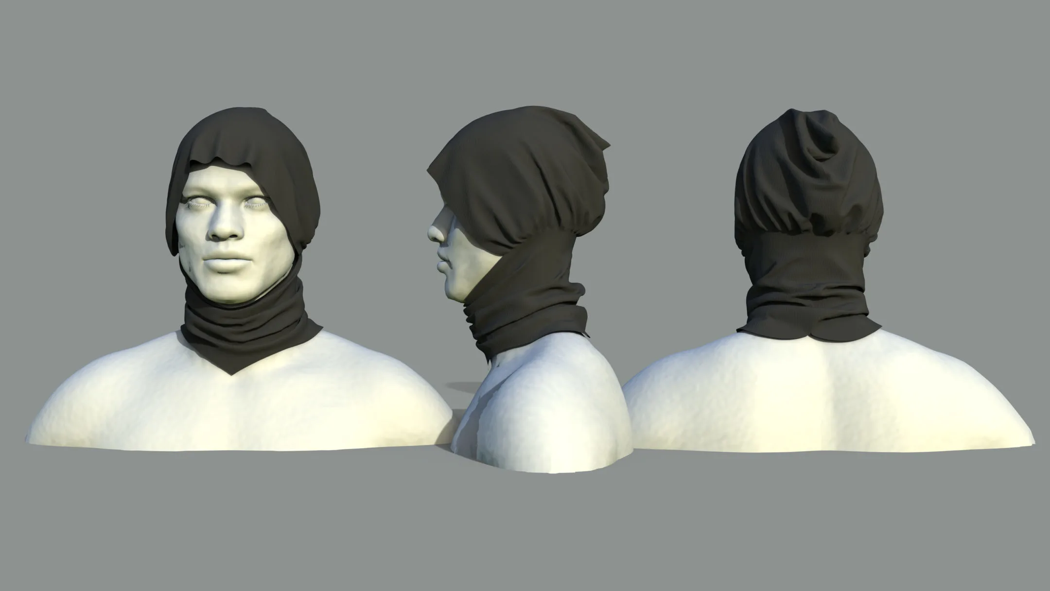 Face Mask Low Poly With UV Vol 2