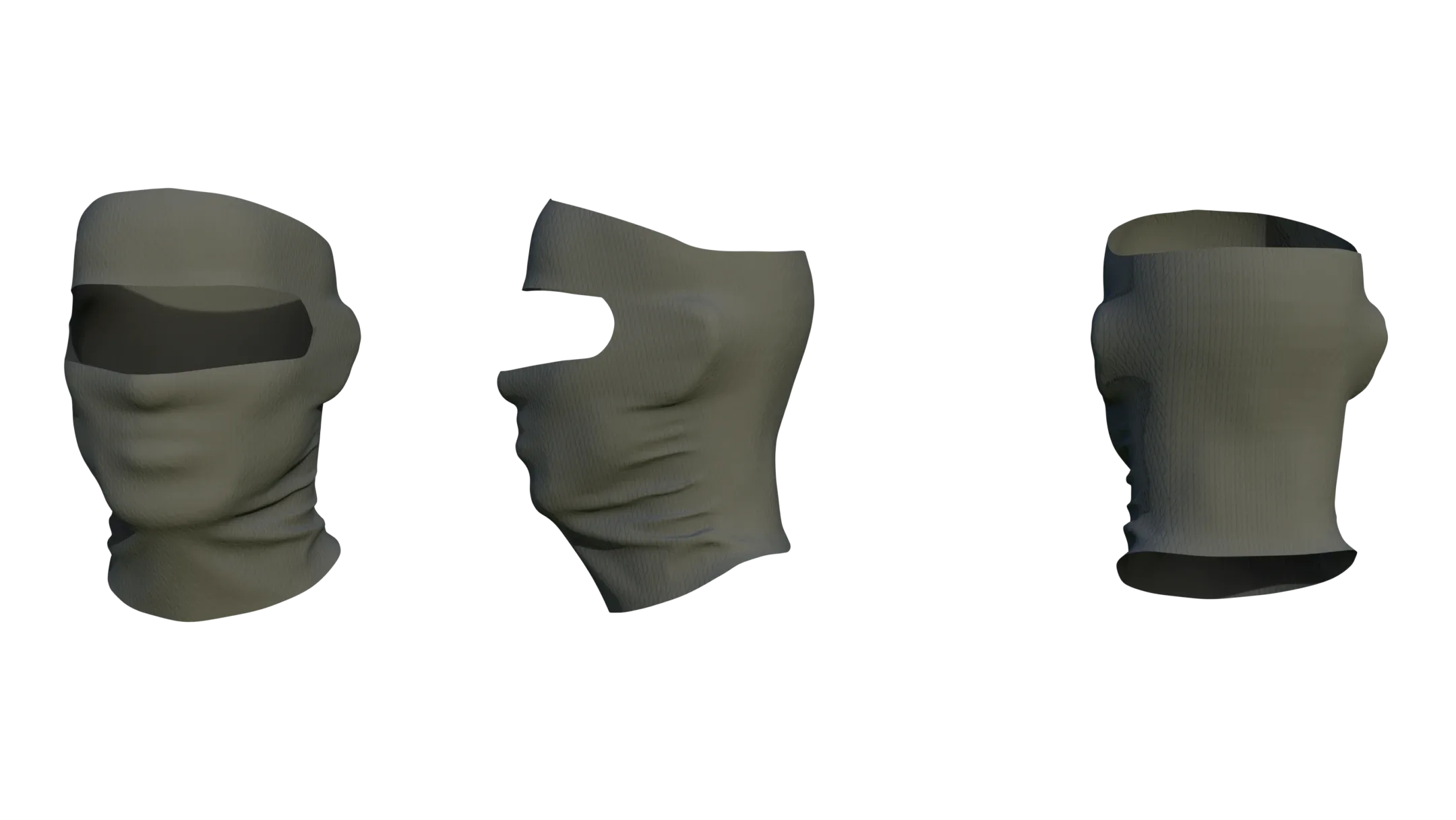 Face Mask Low Poly With UV Vol 3