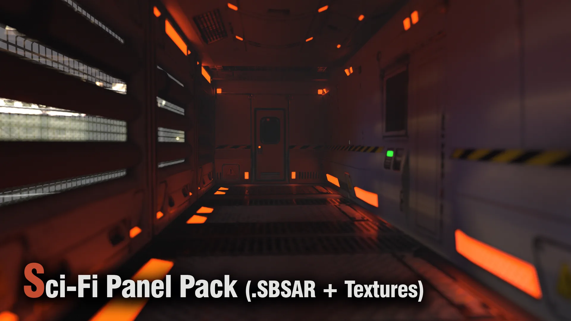 Sci-Fi Panel Pack (,SBSAR + Textures)