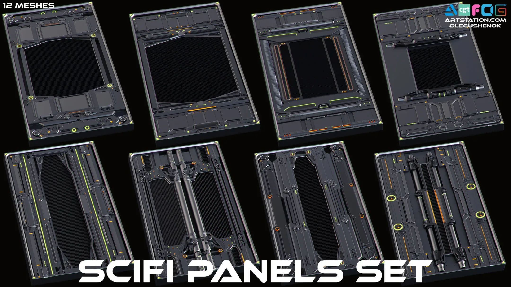 SciFi Panels Set