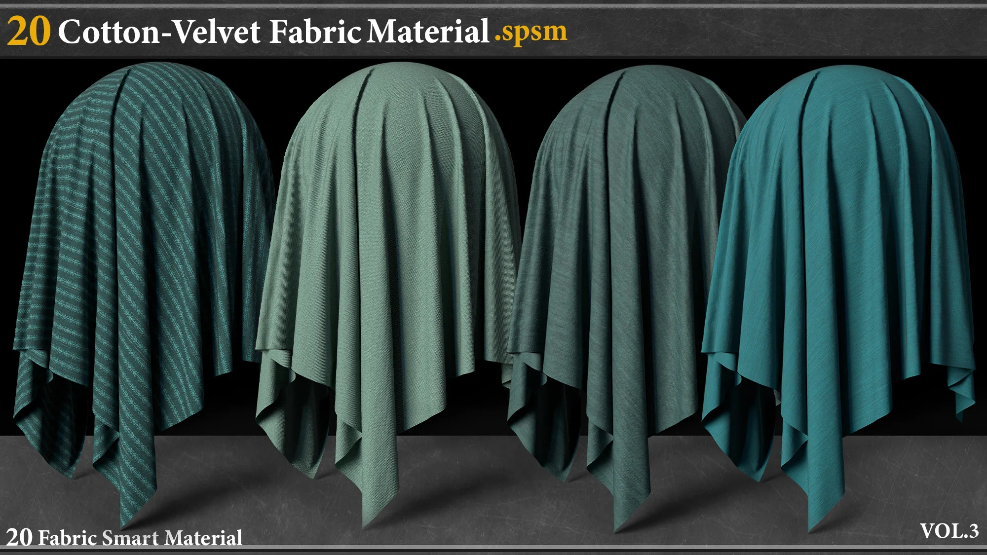 20 Cotton-Velvet Fabric Smart Material _VOL.3