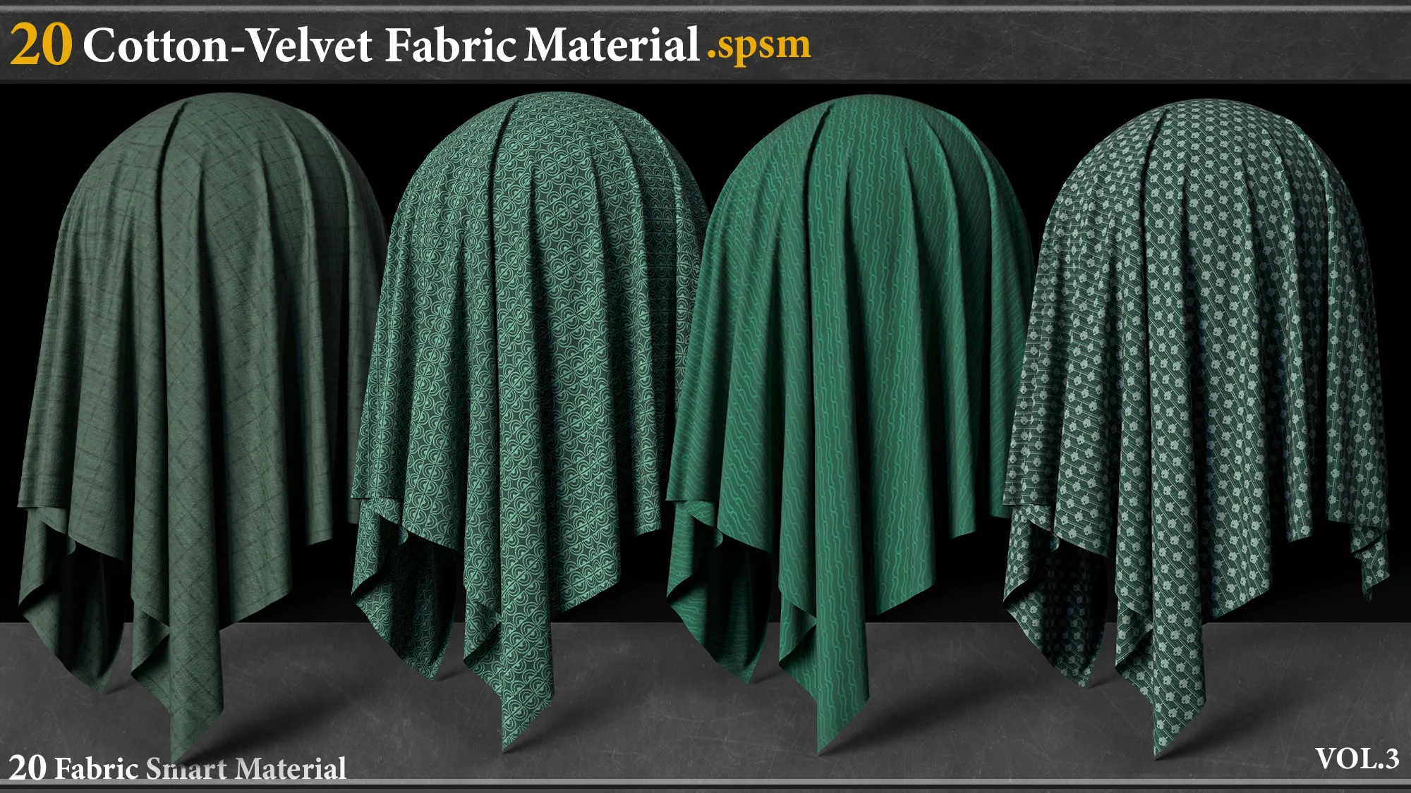 20 Cotton-Velvet Fabric Smart Material _VOL.3