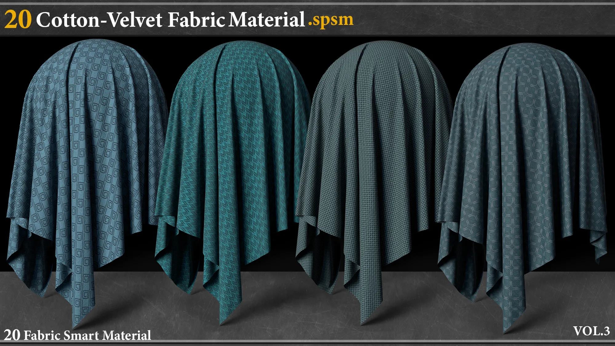 20 Cotton-Velvet Fabric Smart Material _VOL.3