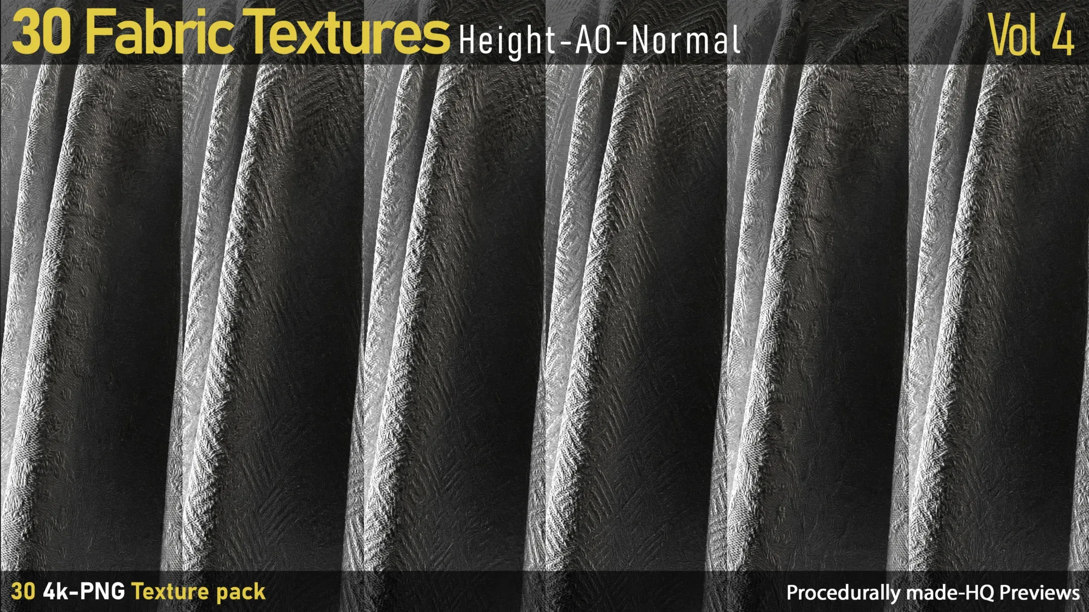 30 Fabric Textures-AO-Height-Normal-Vol4