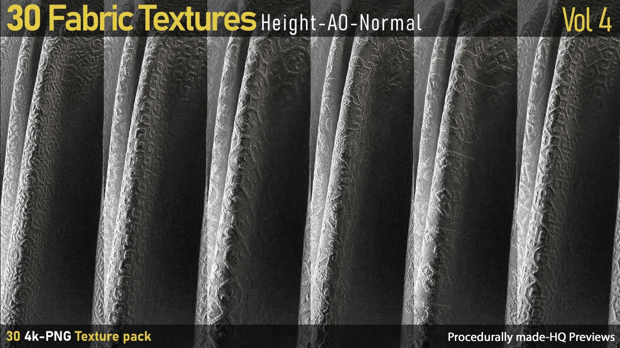 30 Fabric Textures-AO-Height-Normal-Vol4