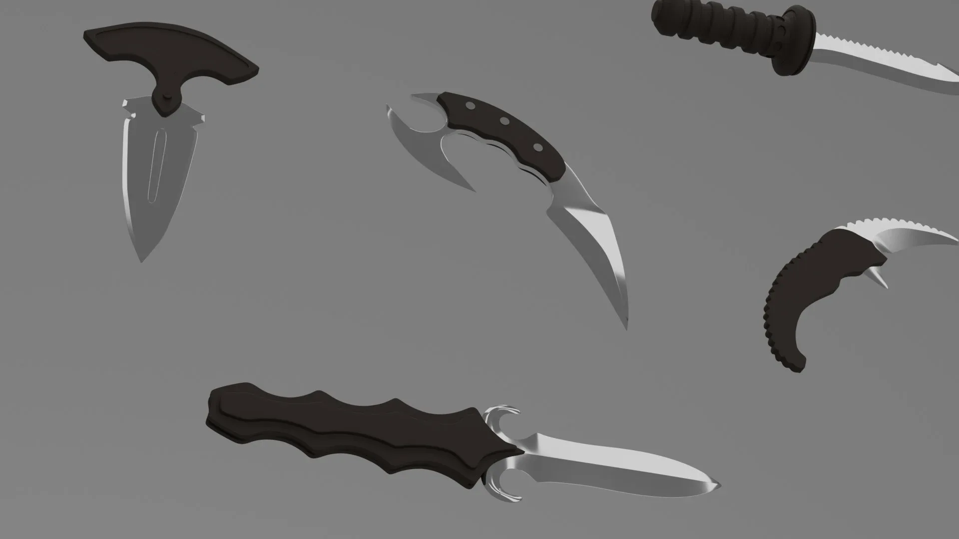 Pack of Unique 3D Knives