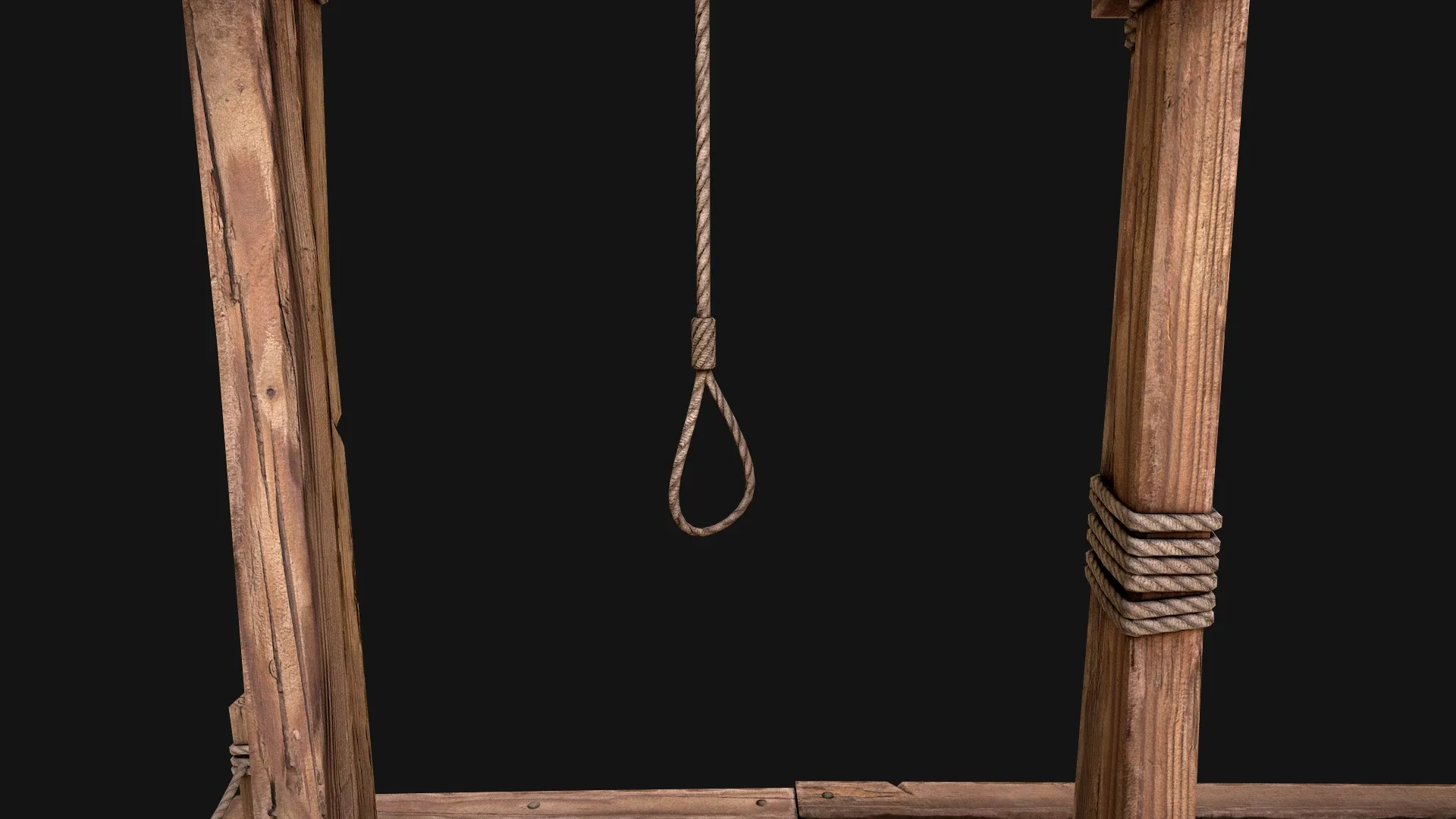 Medieval Gallows Podium Torture