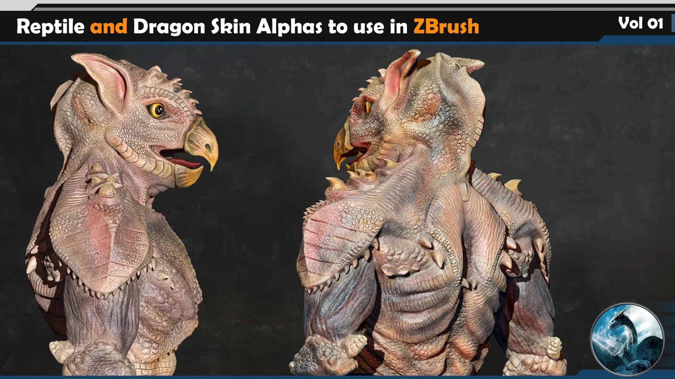 135 Reptile and Dragon Skin Brushes/Alphas Bundle (30% OFF)