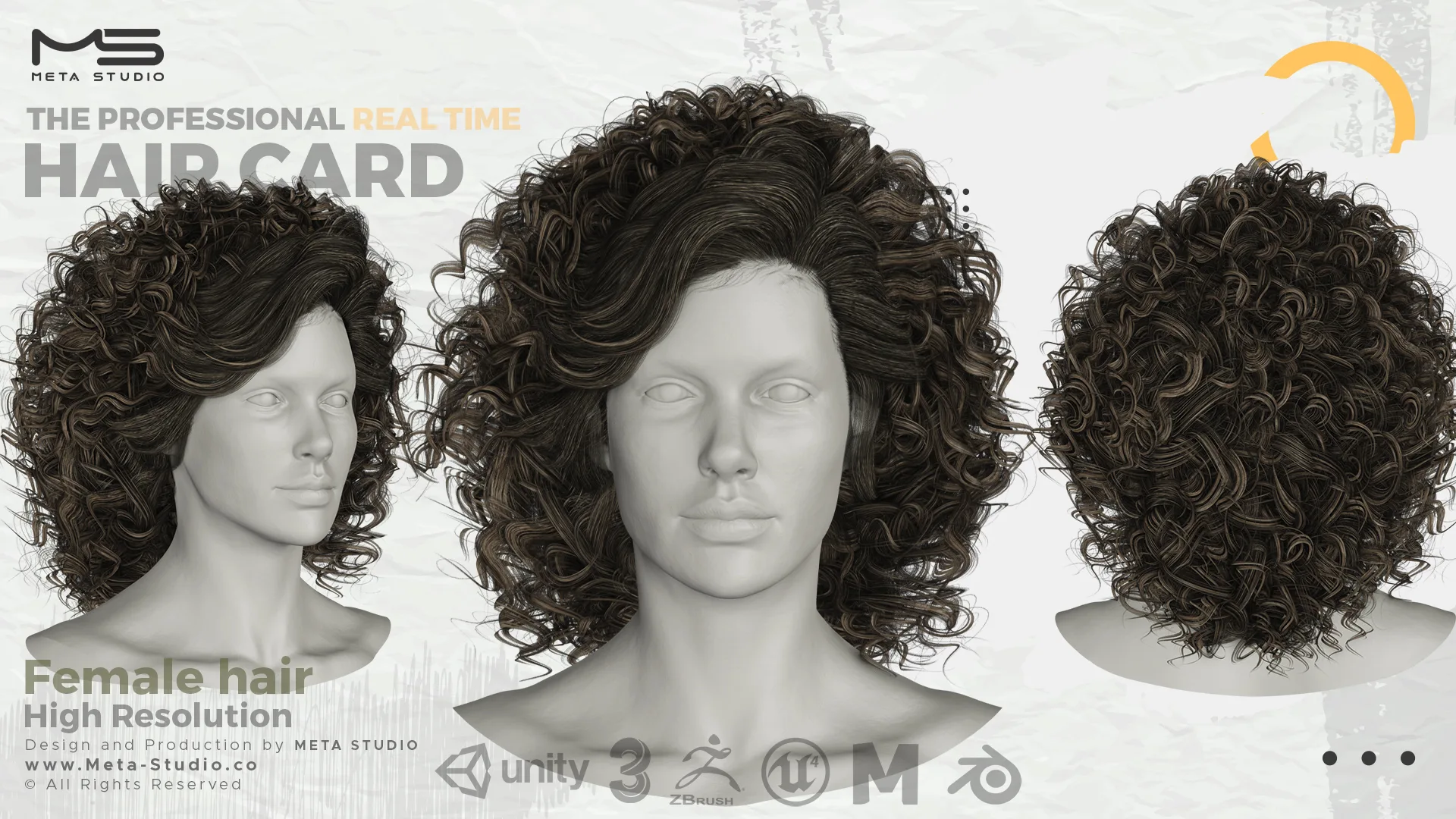 Female Hair Part 1 - Professional Realtime Hair card