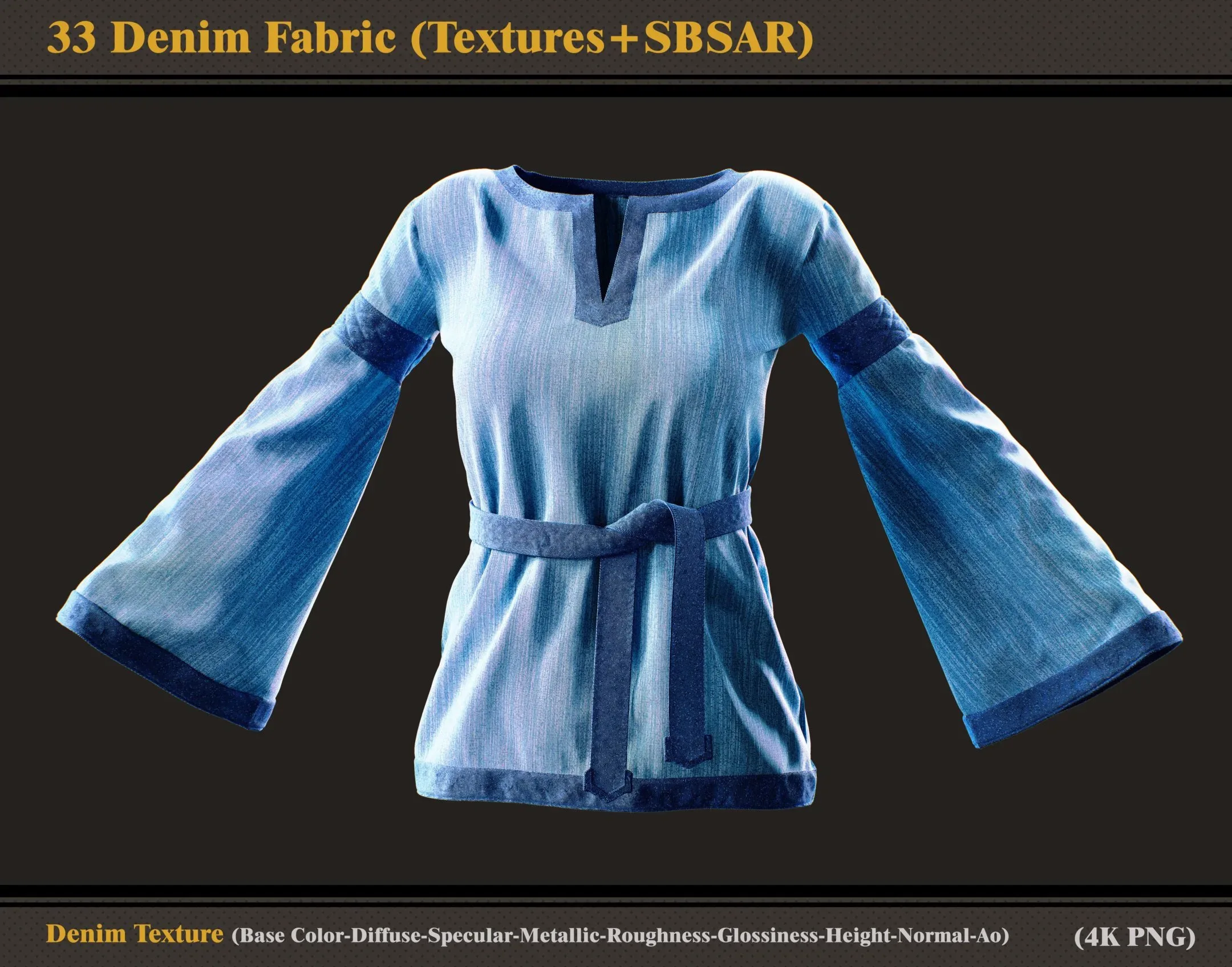 33 Denim fabric (Textures + SBSAR)