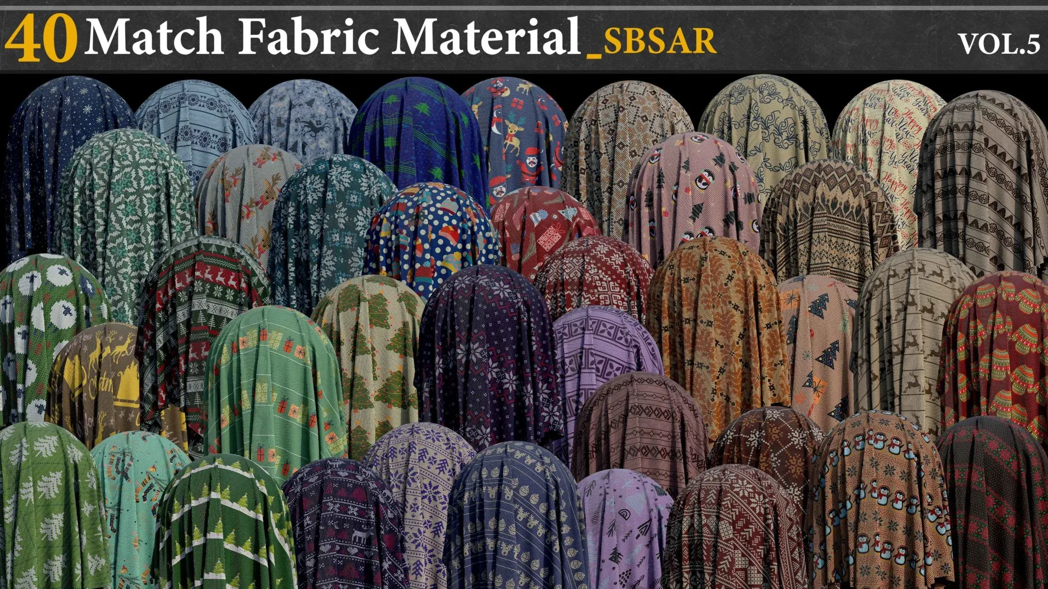 40 Match Fabric Material_SBSAR_VOL.5