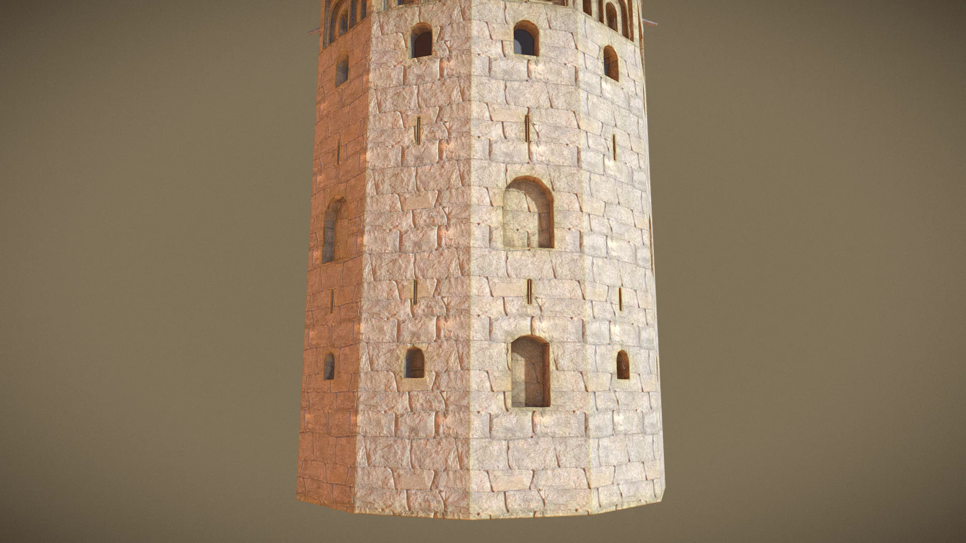 Torre Del Oro - Stylised 3D Model