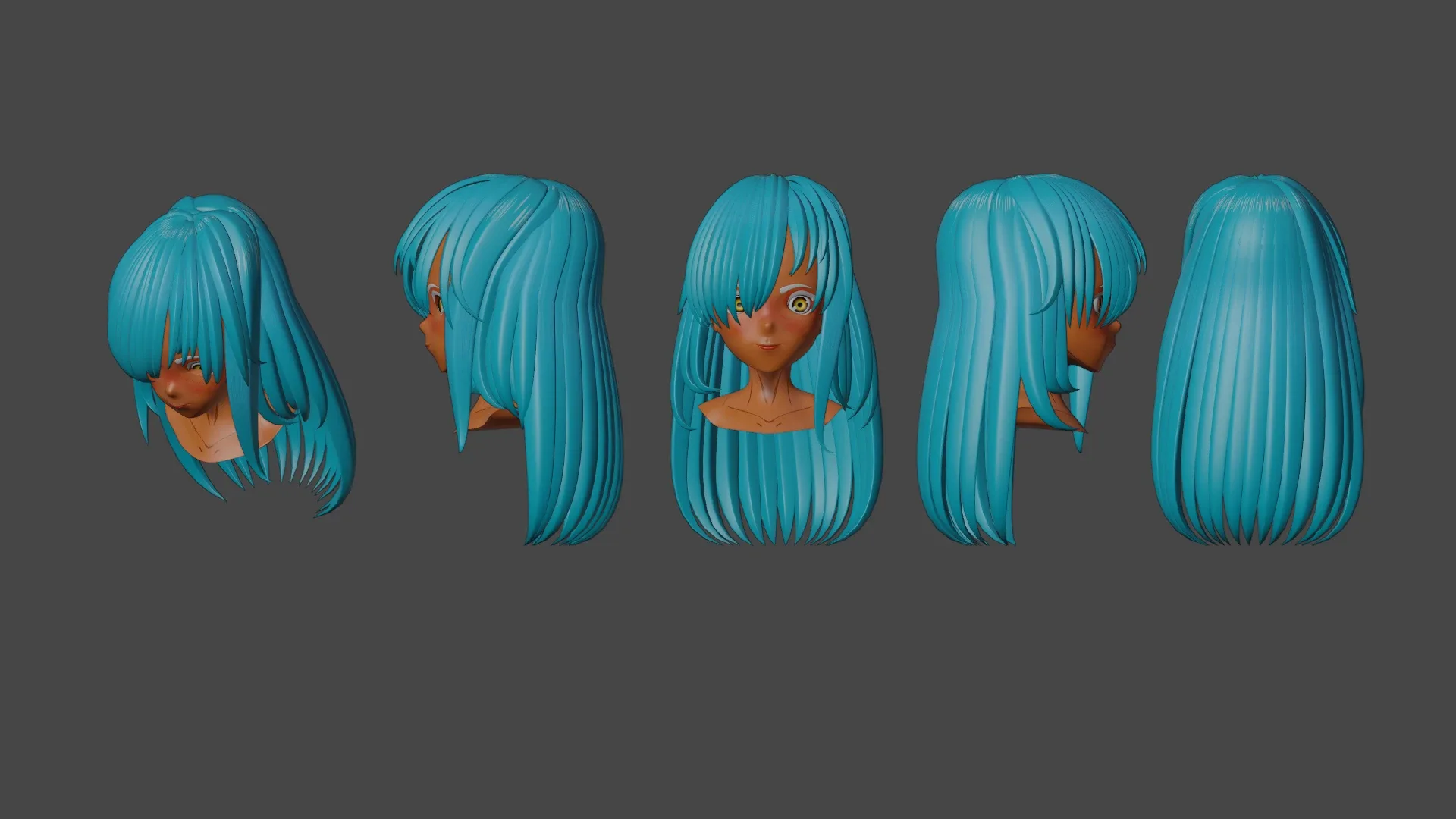 Hair Pack 10 Models