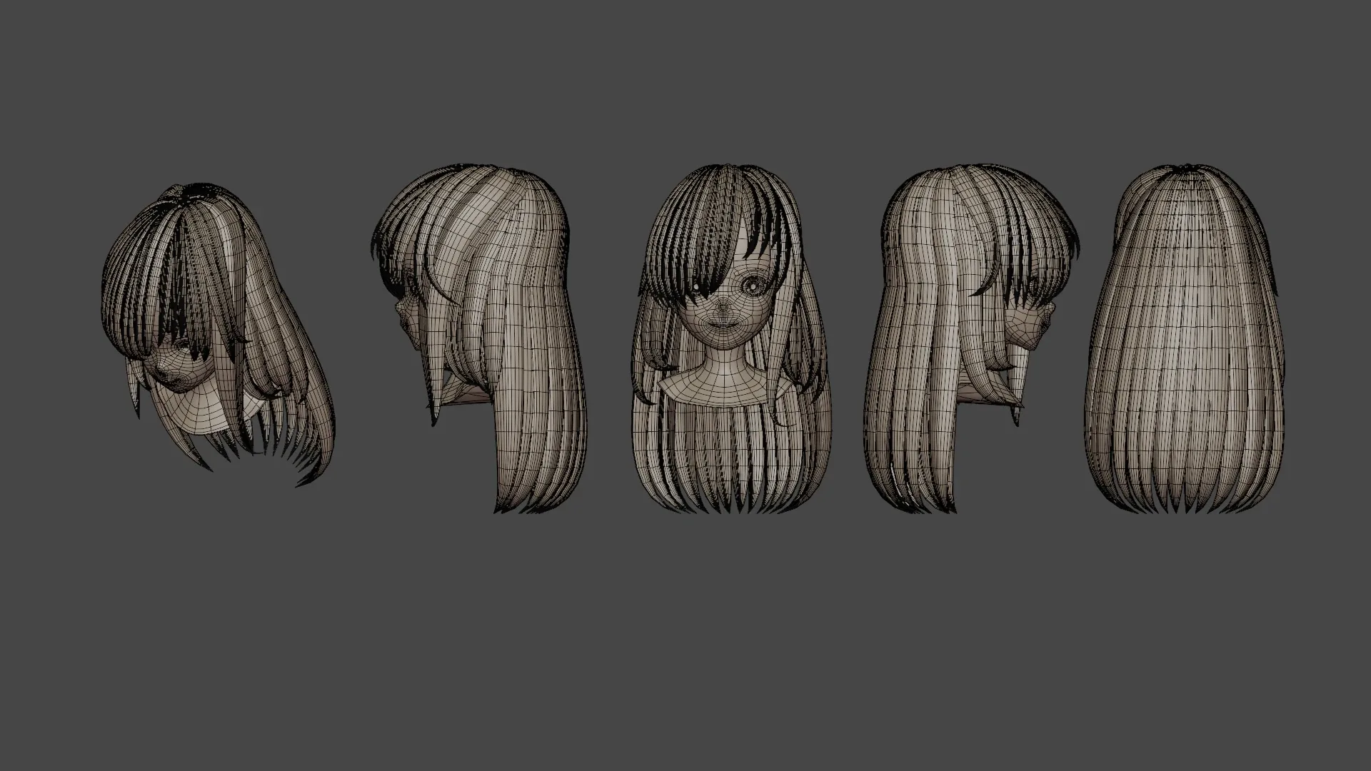 Hair Pack 10 Models