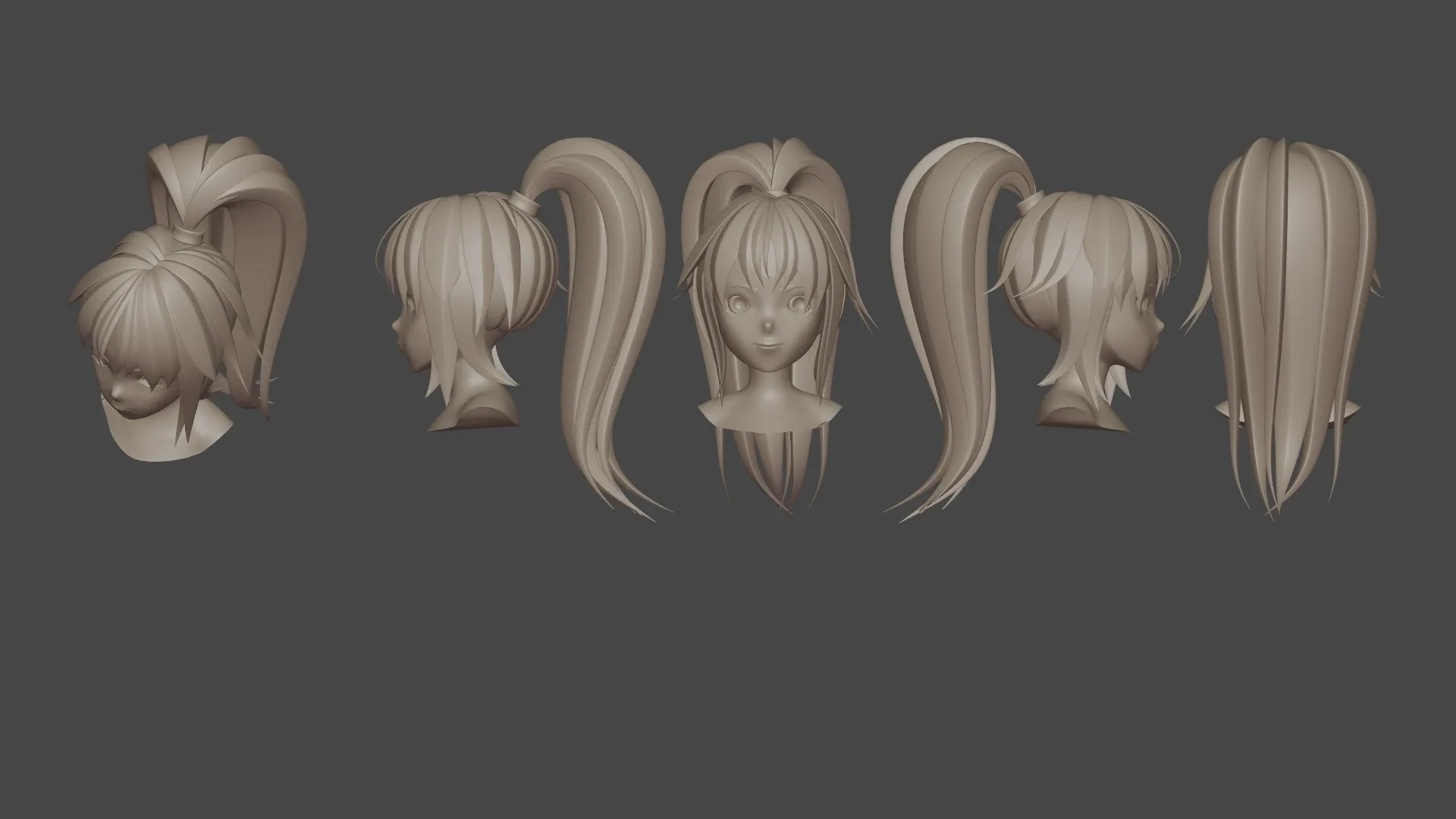 Hair Pack 10 Models