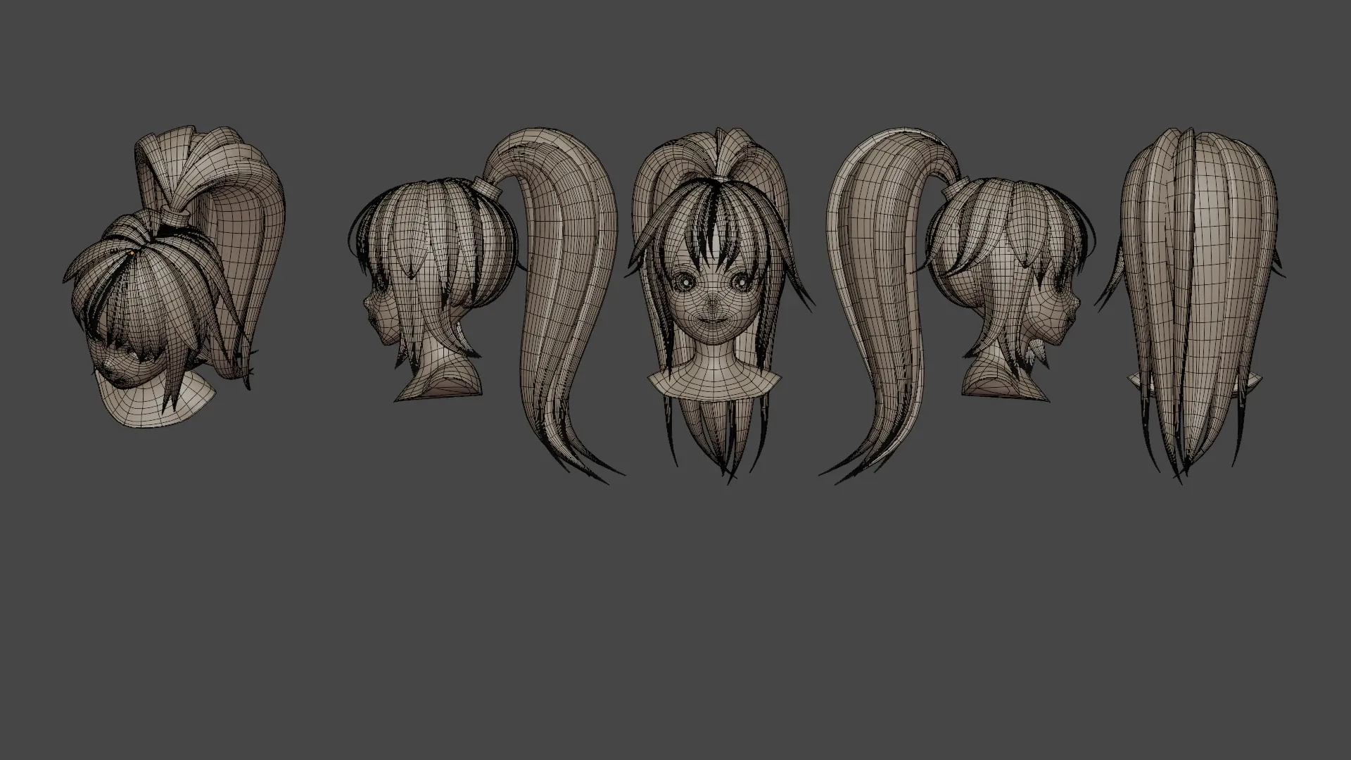 Hair Pack 10 Models