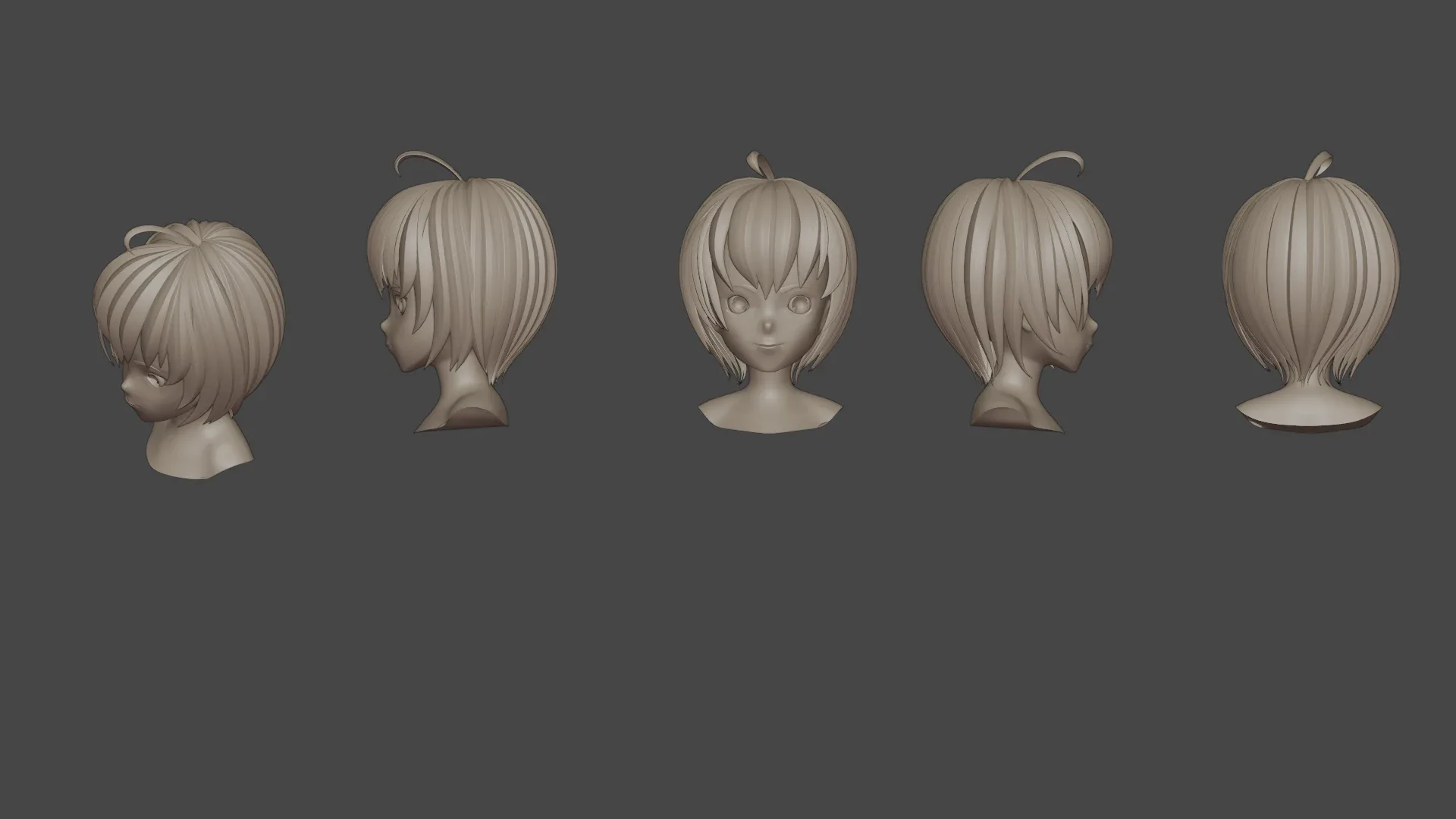 Hair Pack 10 Models