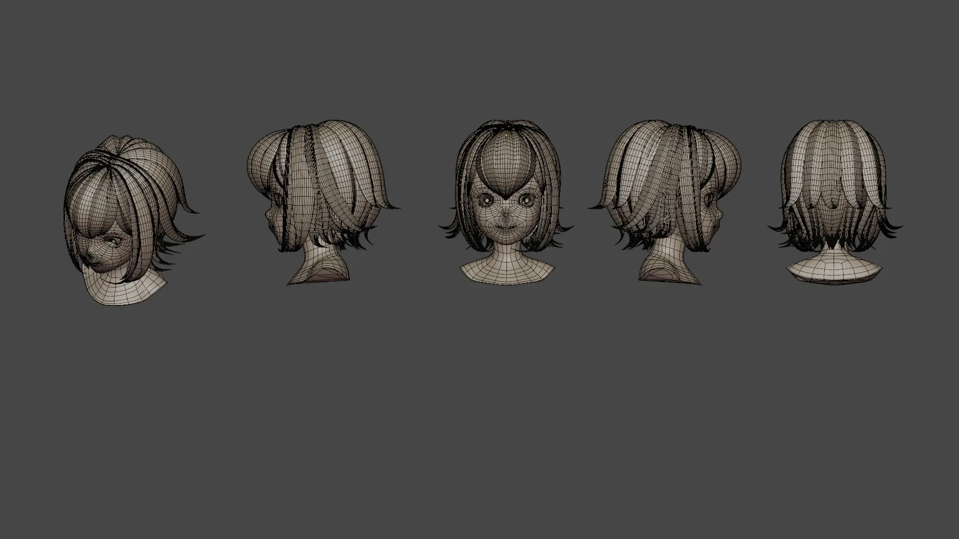 Hair Pack 10 Models