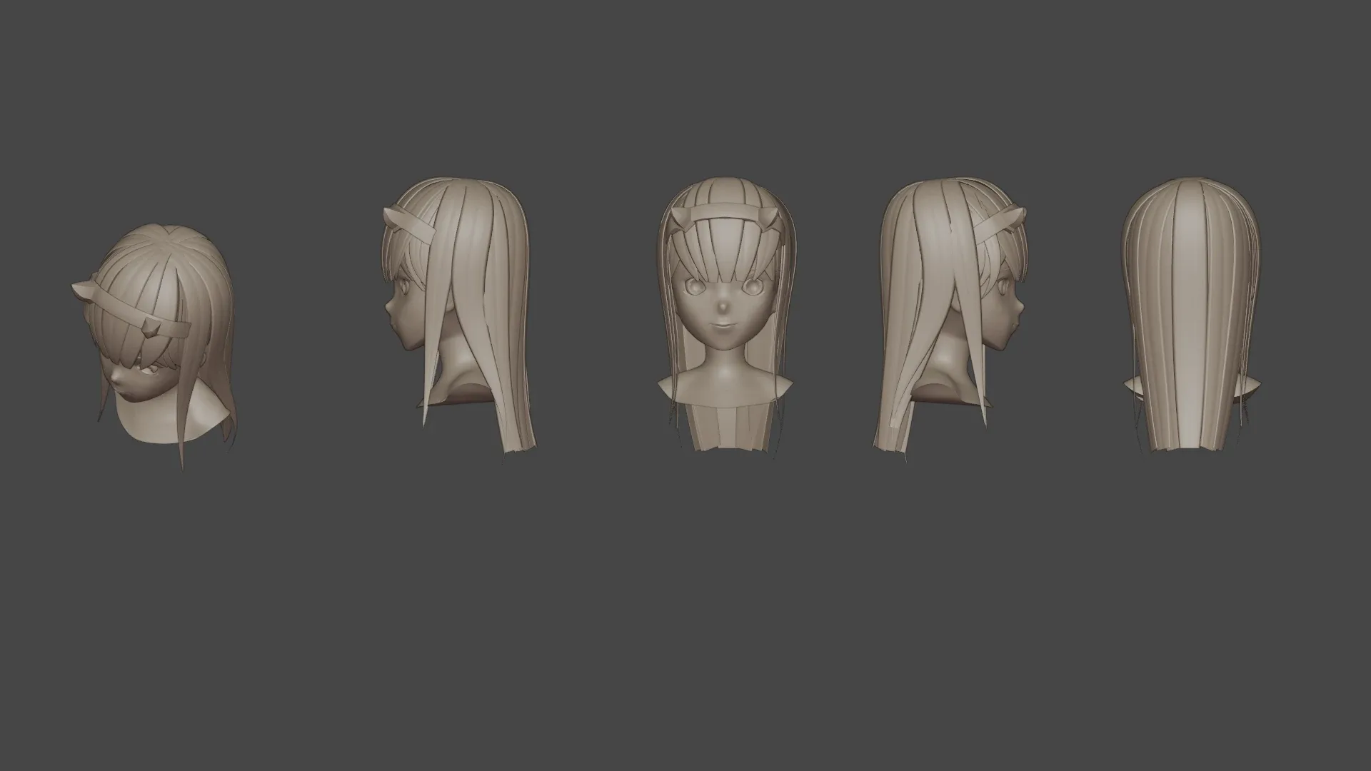 Hair Pack 10 Models