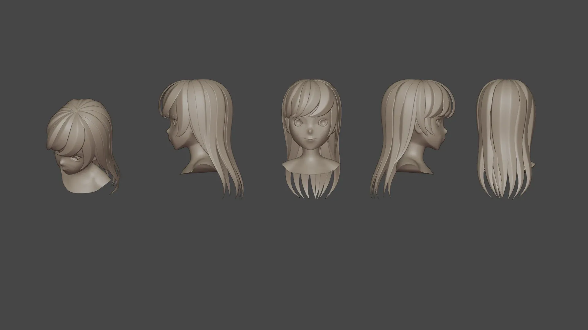 Hair Pack 10 Models