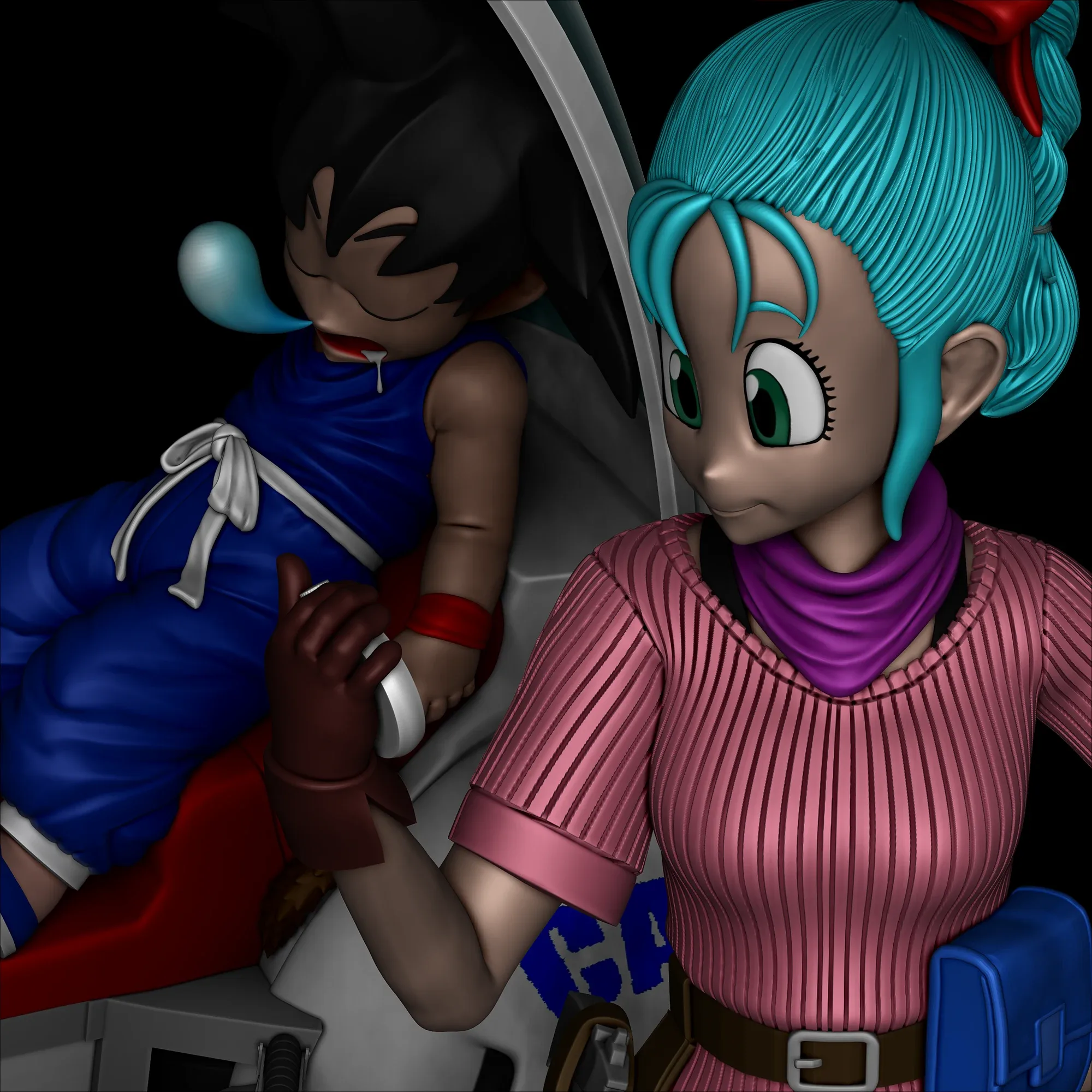 Goku and Bulma - Dragonball