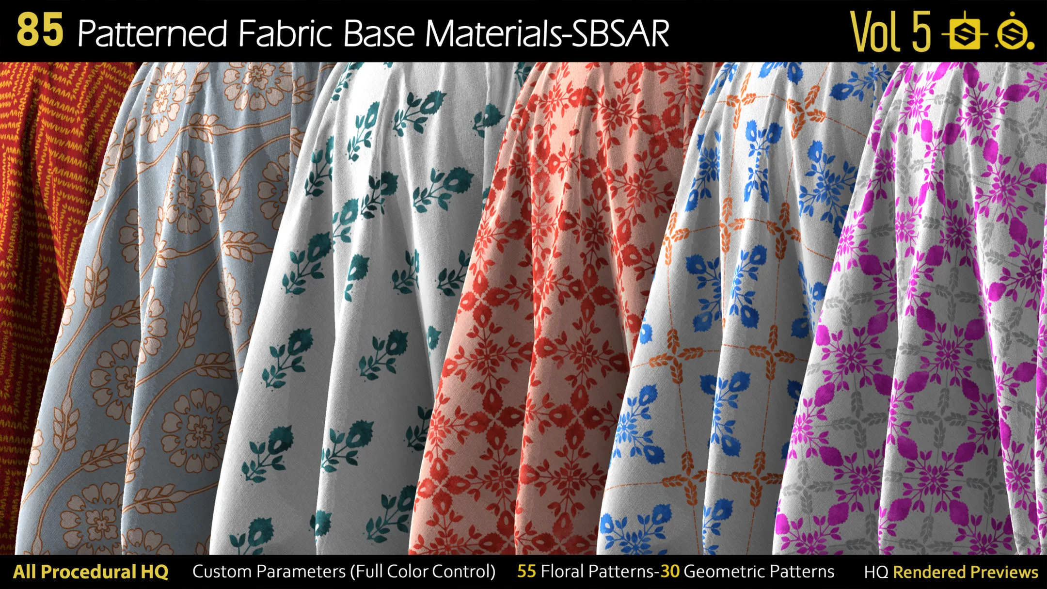 85 Patterned Fabric Base Materials-SBSAR