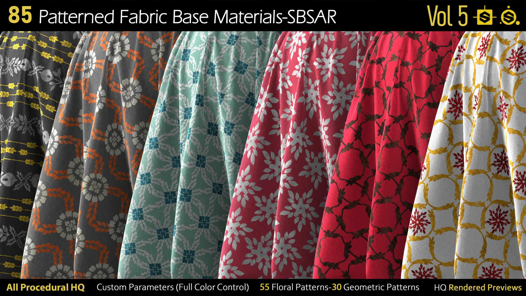 85 Patterned Fabric Base Materials-SBSAR