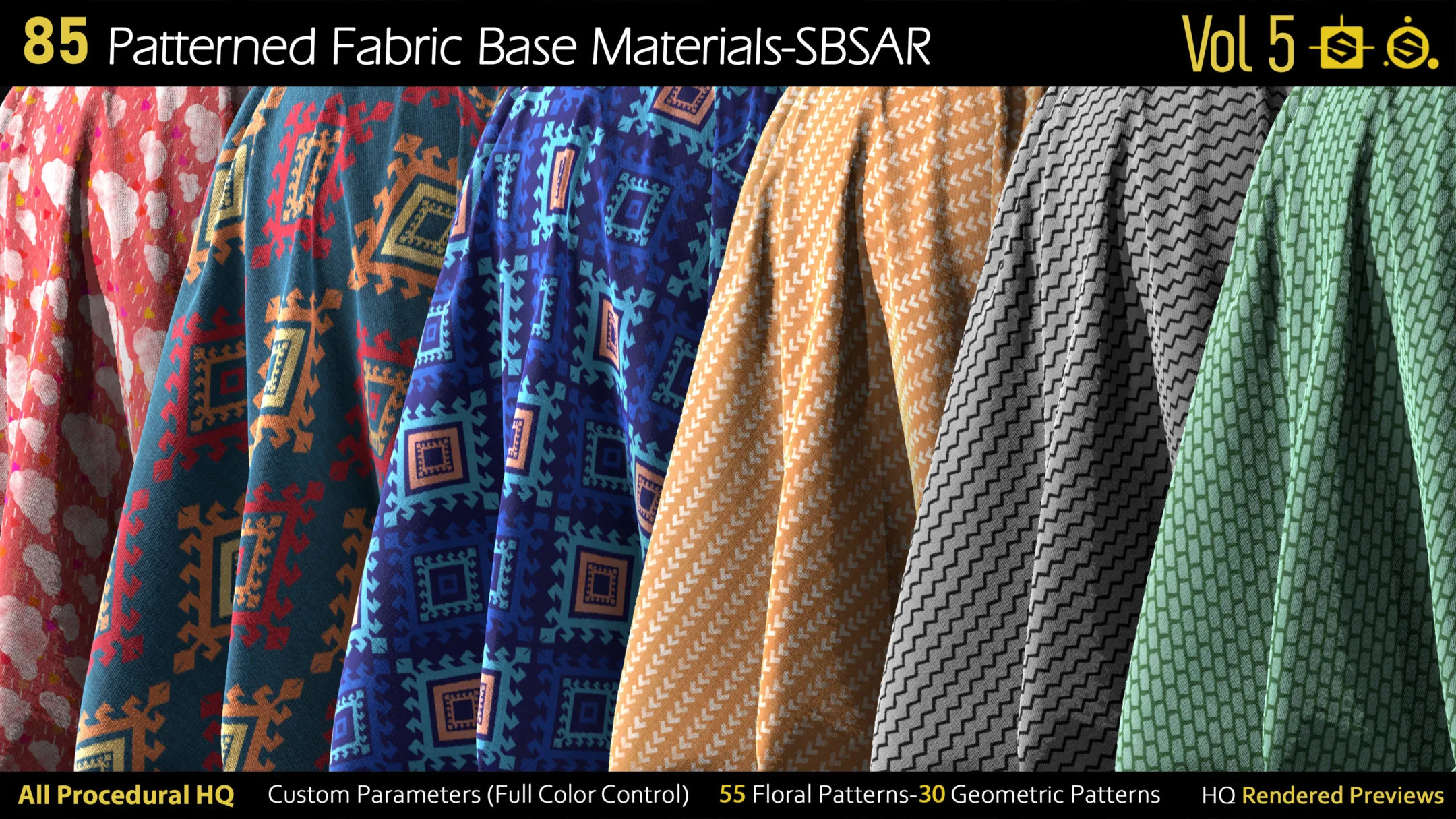 85 Patterned Fabric Base Materials-SBSAR