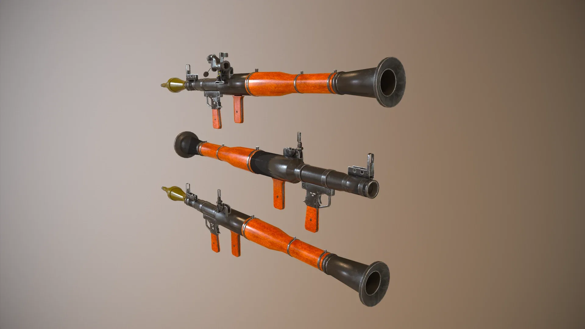 RPG 7 Launcher for Games Low Poly