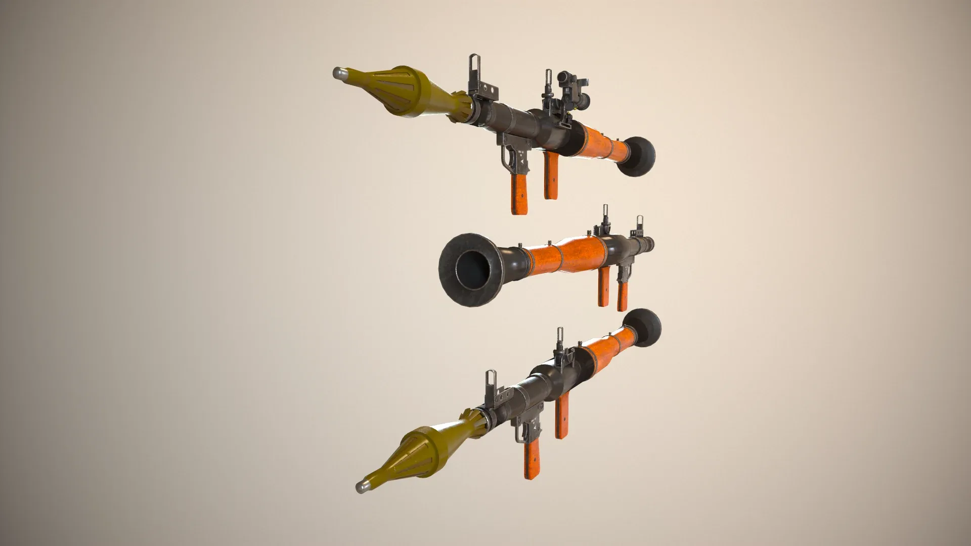 RPG 7 Launcher for Games Low Poly